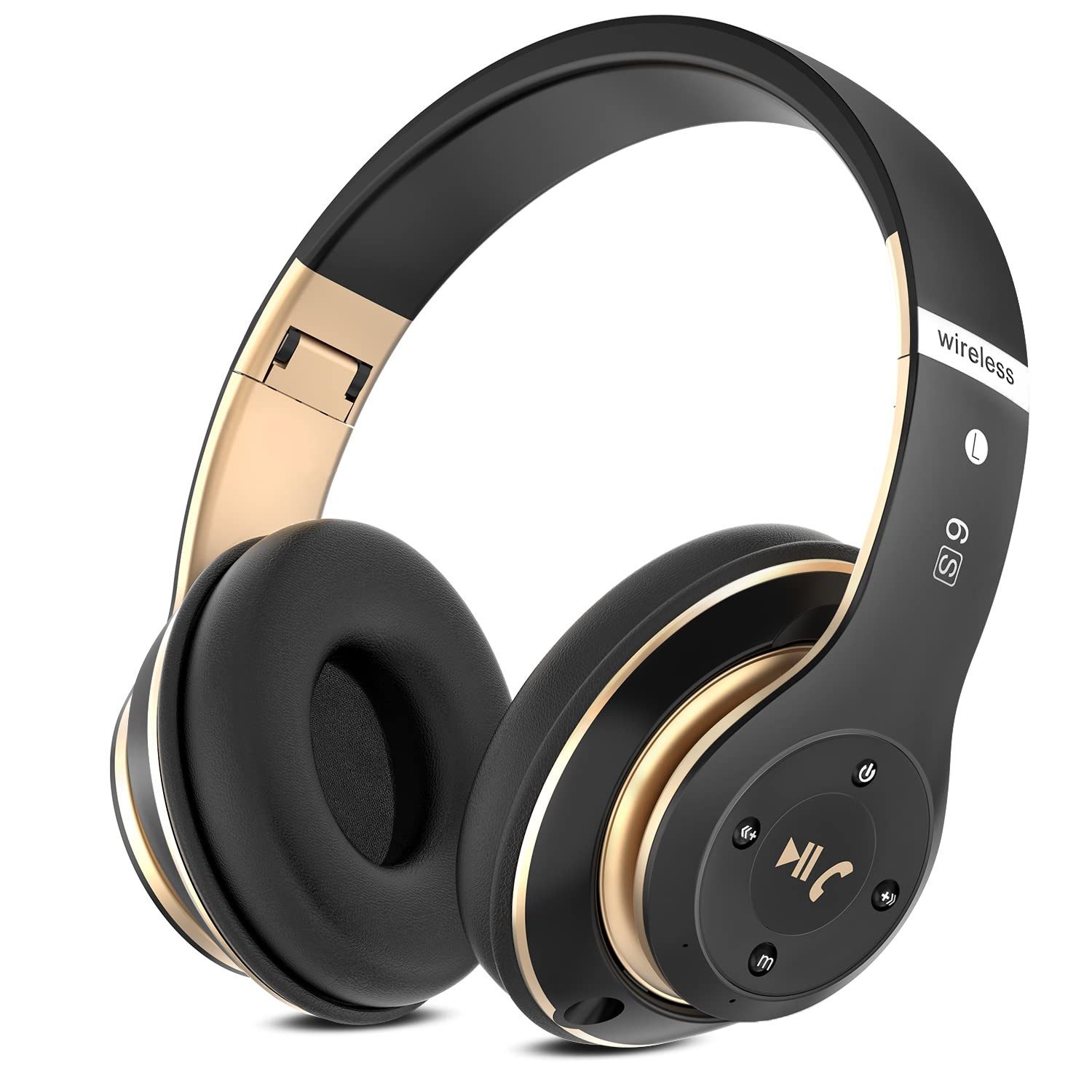 RWEUOQ Bluetooth Kopfhörer Over-Ear mit 6 EQ Modi, Bluetooth 5.3 Technologie Bluetooth-Kopfhörer (40 Std Kabellose Kopfhörer mit Eingebautem HD-Mikrofon, FM, SD/TF, Bluetooth- und kabelgebundene Dual-Modus-Verbindung, Tragbares Kabellose Hi-Fi-Stereo-Headsets, Lange Akkulaufzeit)
