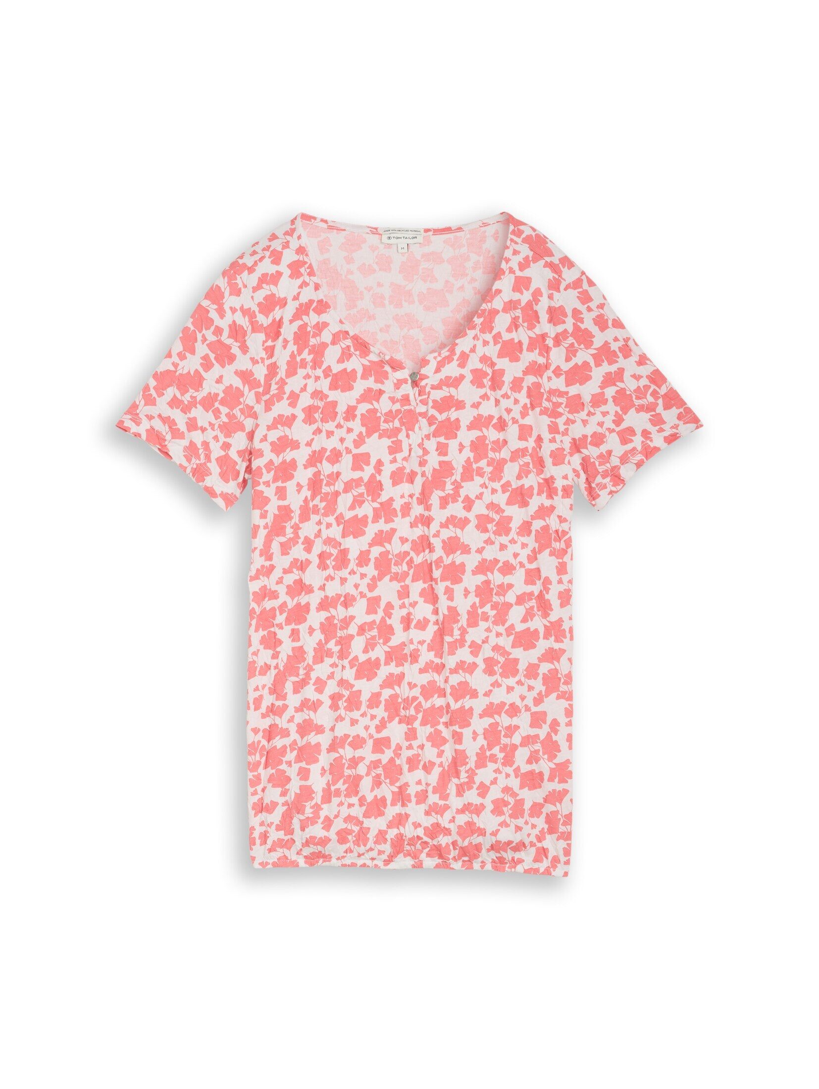 TOM TAILOR T-Shirt T-Shirt Crinkle T-Shirt mit Muster günstig online kaufen