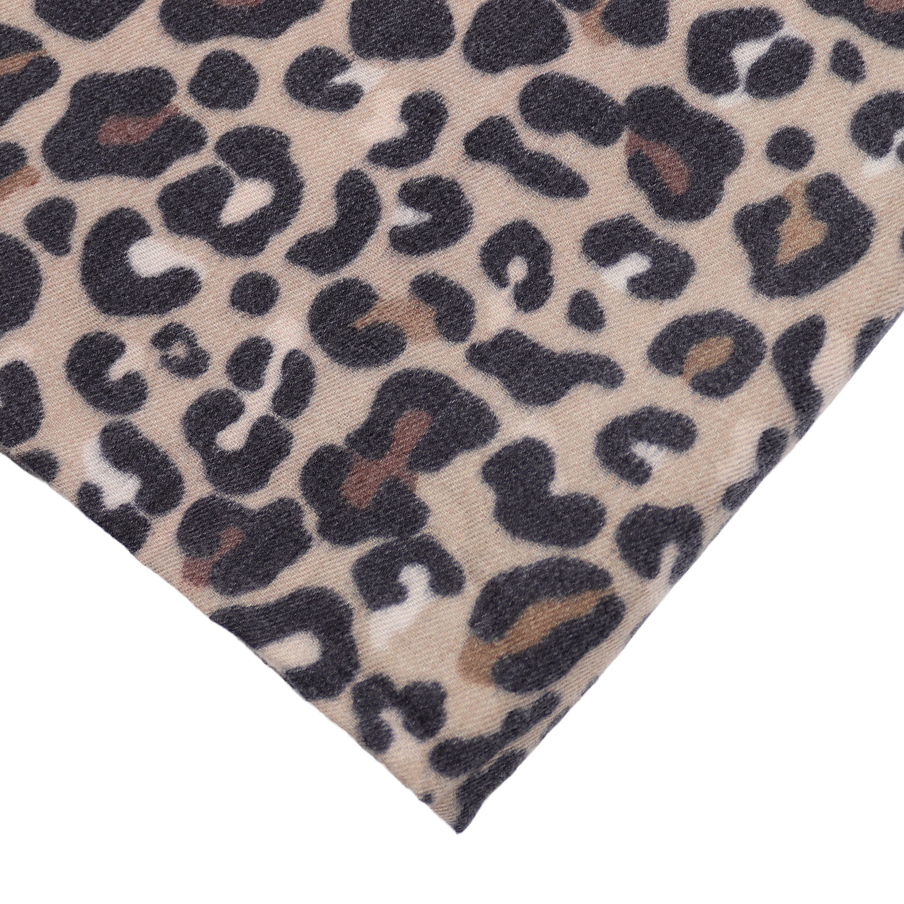 MIRROSI Loop Damen Loopschal 100% Viskose, etwas dickerer Stoff, (ca.160x40cm zweimal um den hals wickelbar, Neue Kollektion Herbst/Winter 2026), weicher Rundschal mit Leo-muster ideal für Herbst/Winter