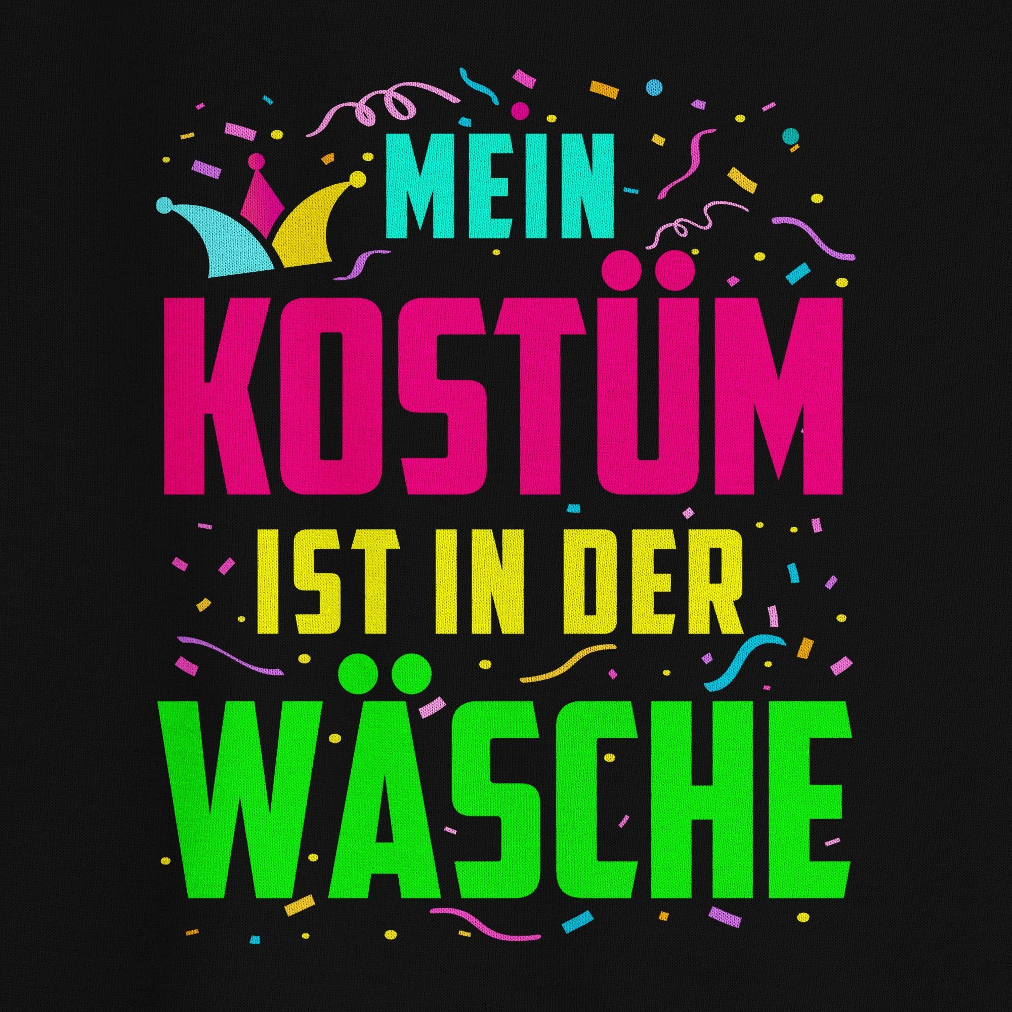 Wäsche Karneval in 1 Shirtracer Schwarz Mein (1-tlg) der Kostüm & Sweatshirt ist Fasching zu