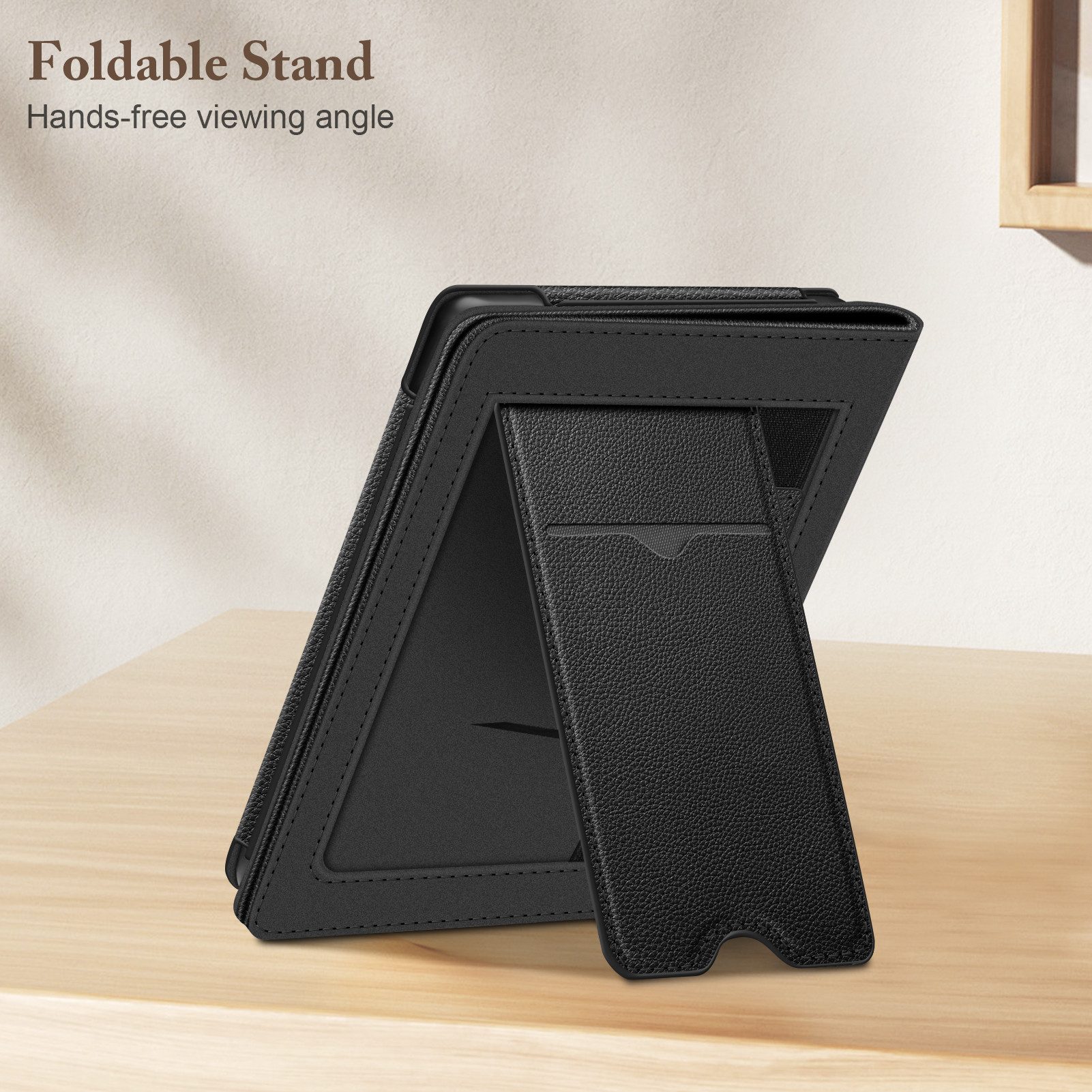 Fintie E-Reader-Hülle für Tolino Shine Color/5 (2024) & Kobo Clara Colour / BW (2024), Kickstand Hülle mit Kartenfach Handschlaufe und Auto Sleep/Wake