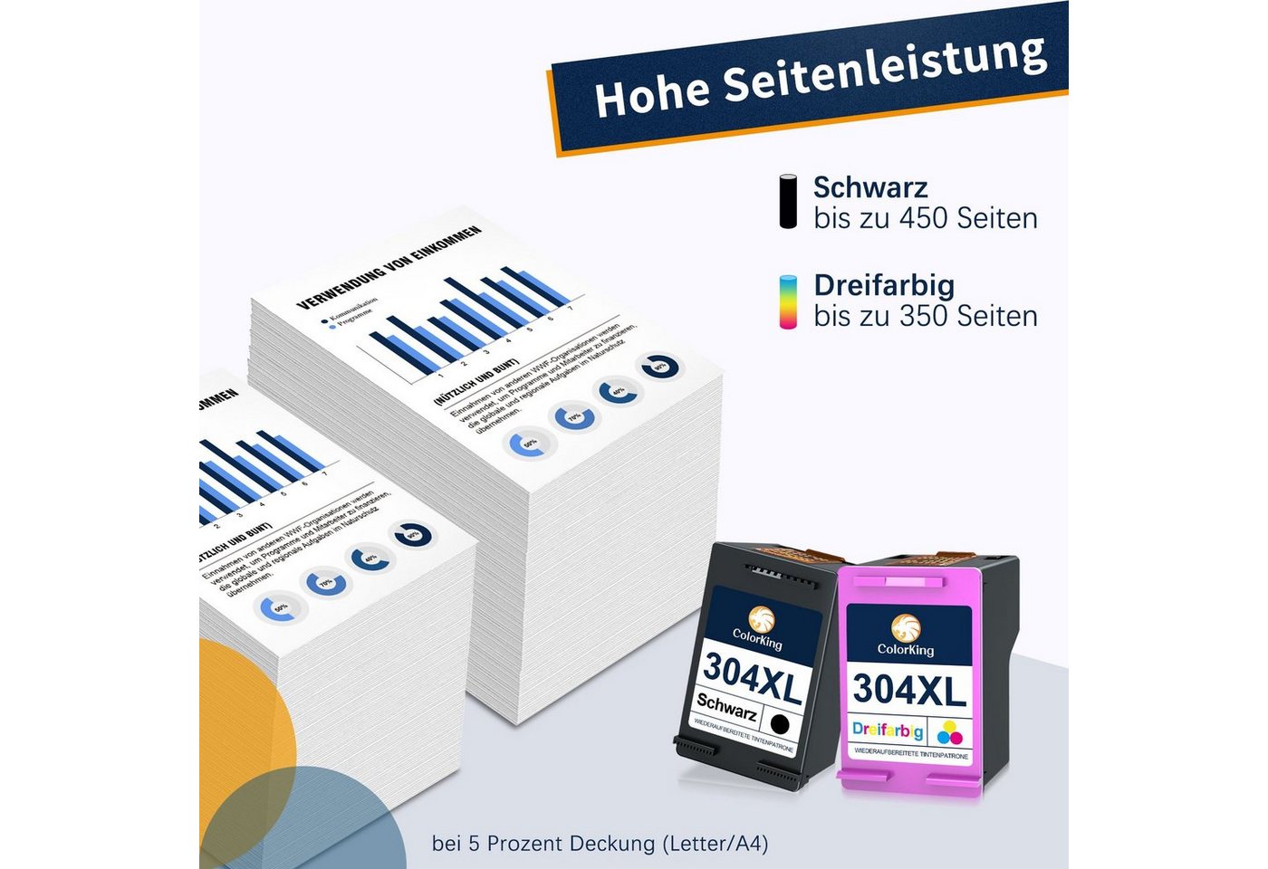 Thumbnail - ColorKing ersetzt 304 XL 304XL für HP DeskJet 2600 2620 2621 Tintenpatrone