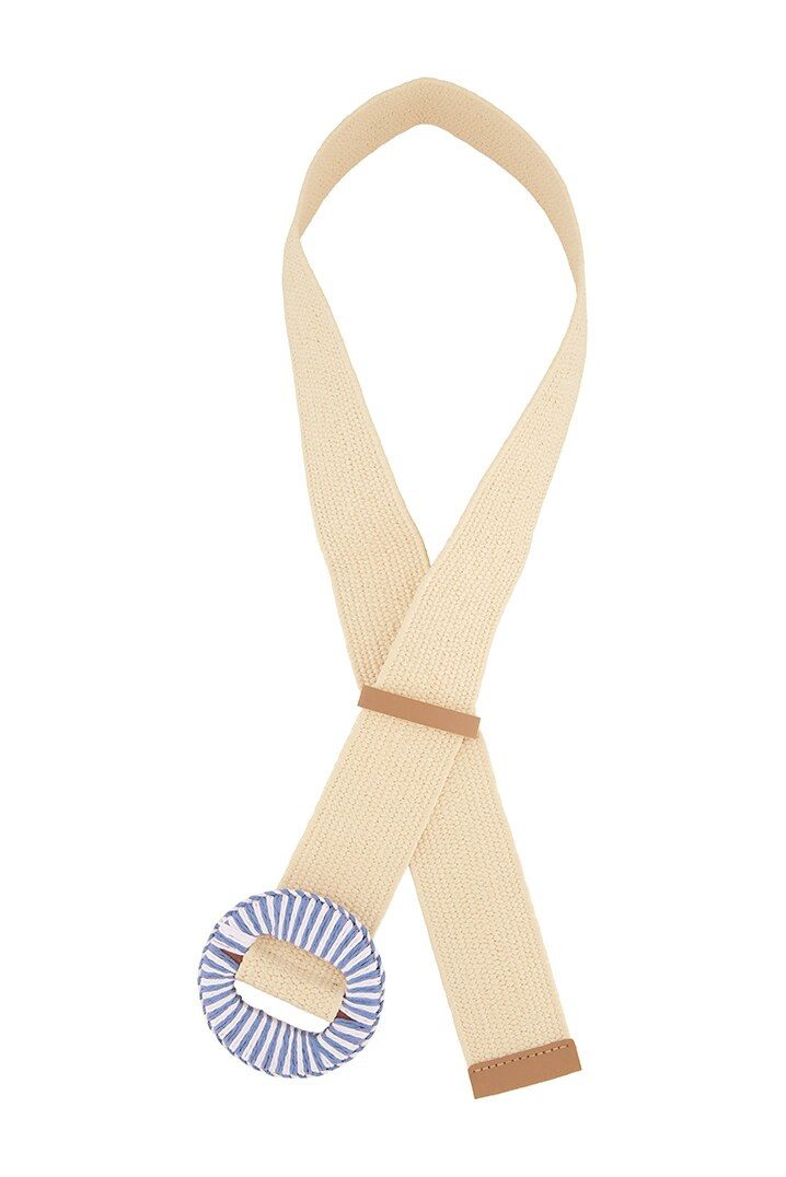 Ulla Popken Hüftgürtel Stretch-Gürtel Flechtoptik stufenlos einstellbar