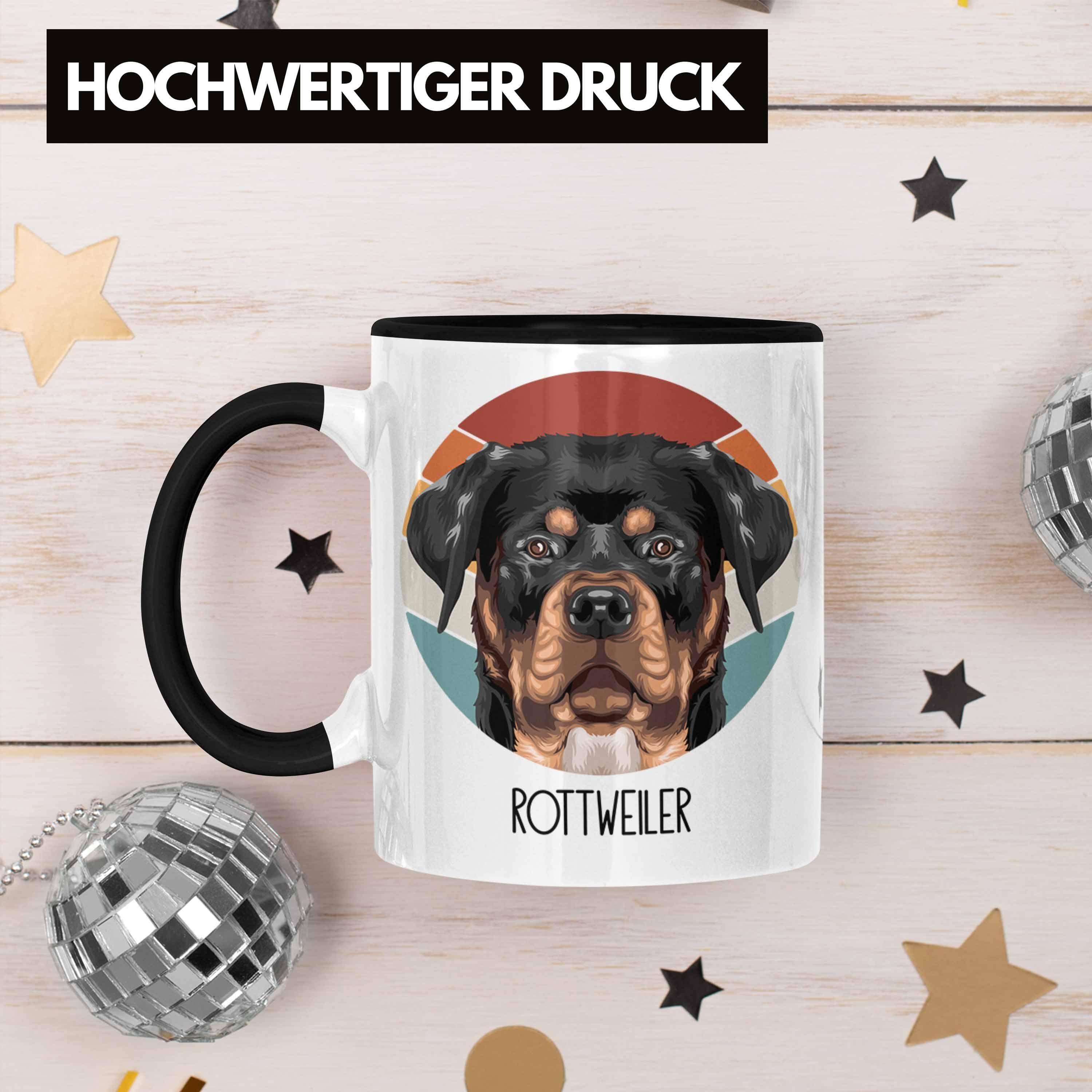 Besitzer Spruch Lustiger Rottweiler Schwarz Geschenk Geschenkidee Trendation Tasse Tasse Rottwe