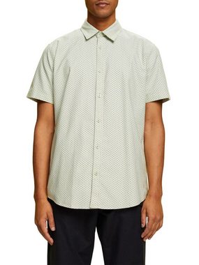 Esprit Kurzarmhemd Button-Down-Hemd mit Print