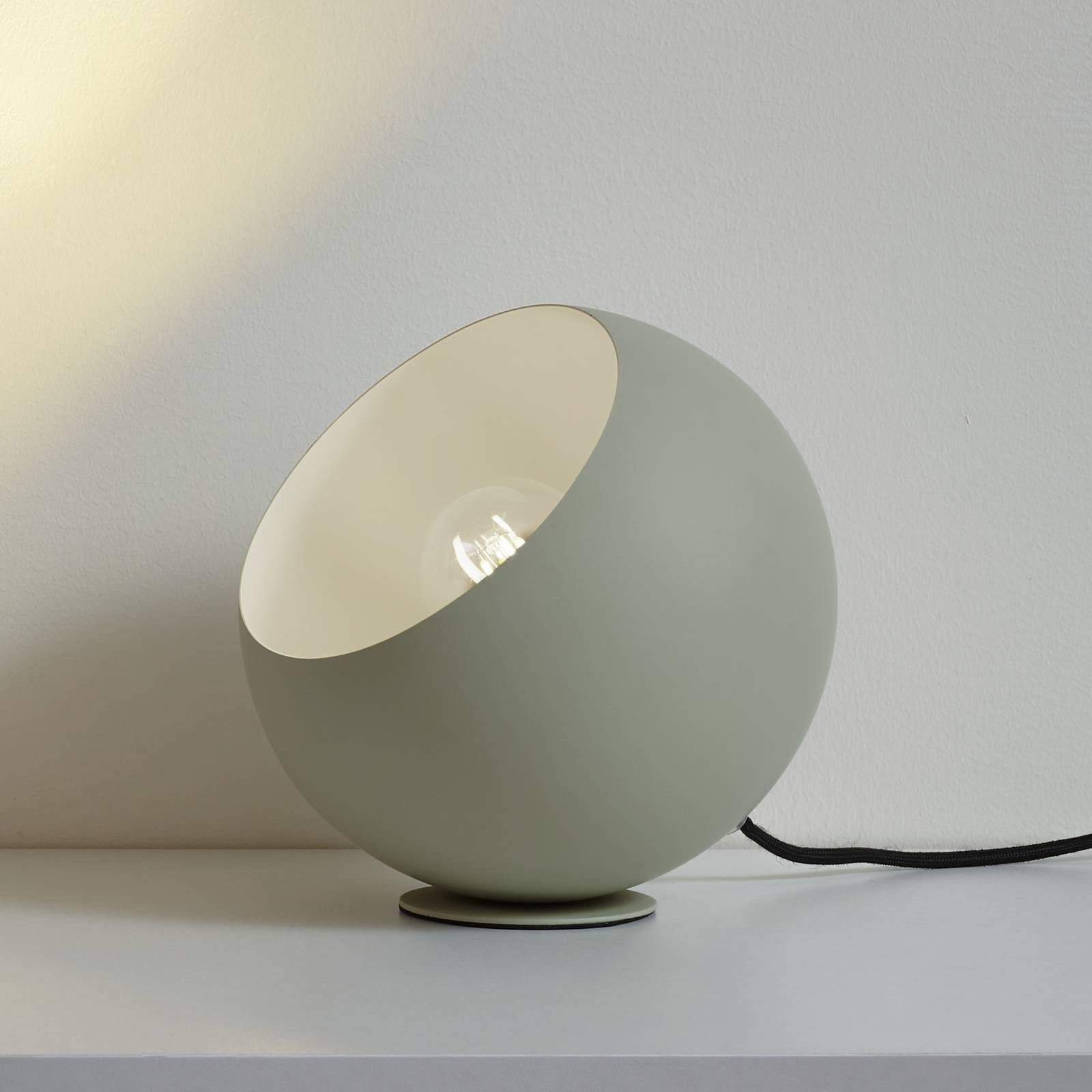 Lindby Tischleuchte Solomia, Metall, Grün IP20, 1 x 15 W LED günstig online kaufen