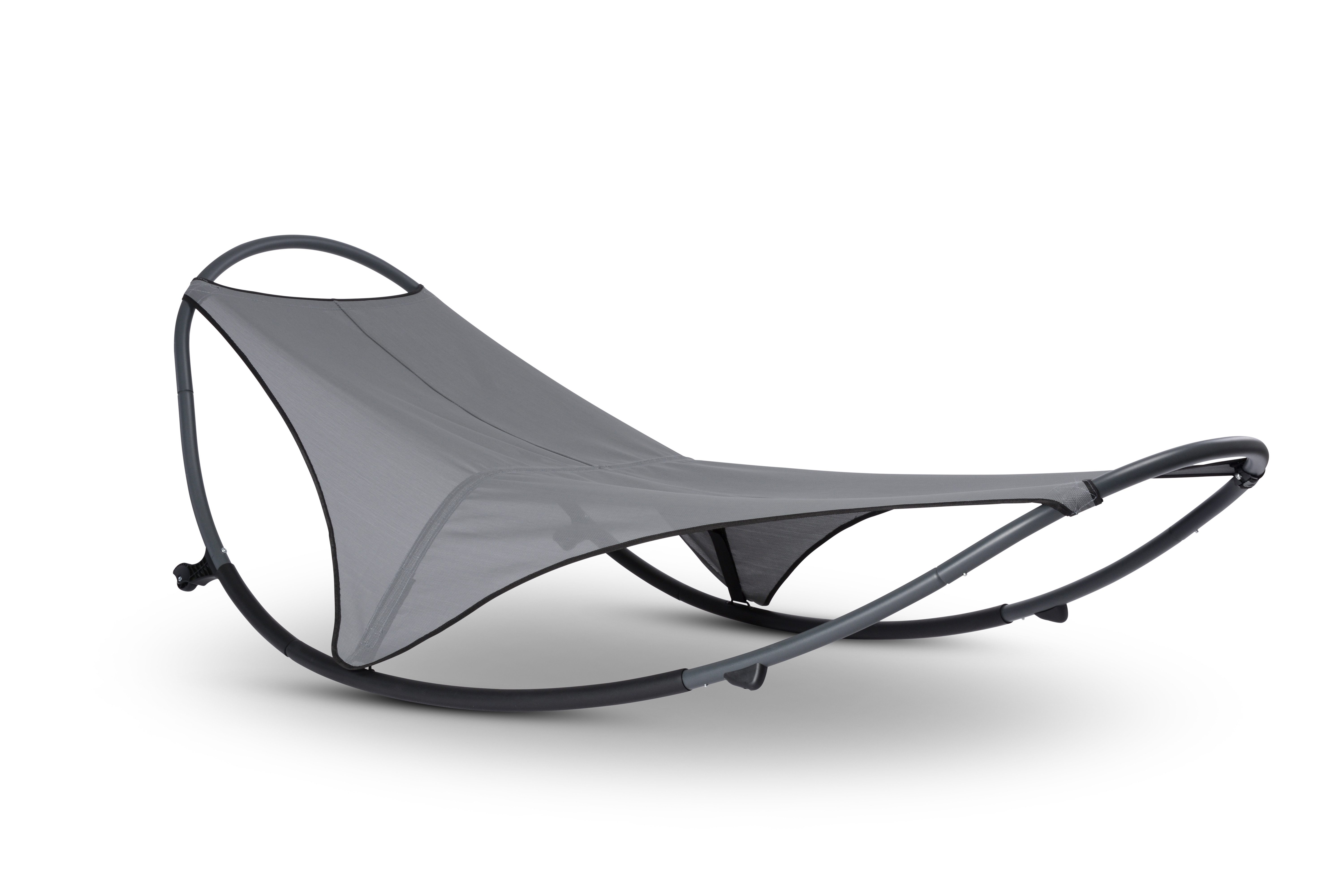 Leco Gartenliege Schaukelliege ENI Anthrazit, Ergonomisch geformt