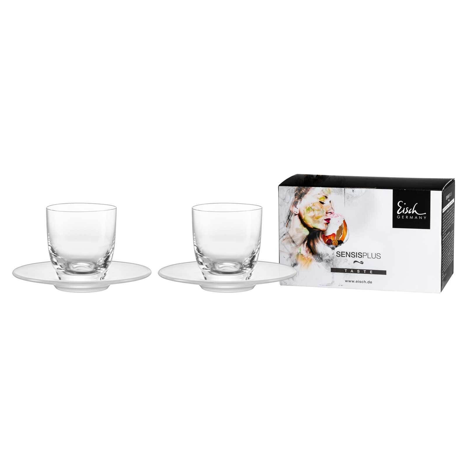 Eisch Espressoglas plus Hcohwertiges ml, bayerischen Espresso Wald dem aus Superior Sensis Geschenkset von 4-tlg.100 Glas Kristallglas, EISCH
