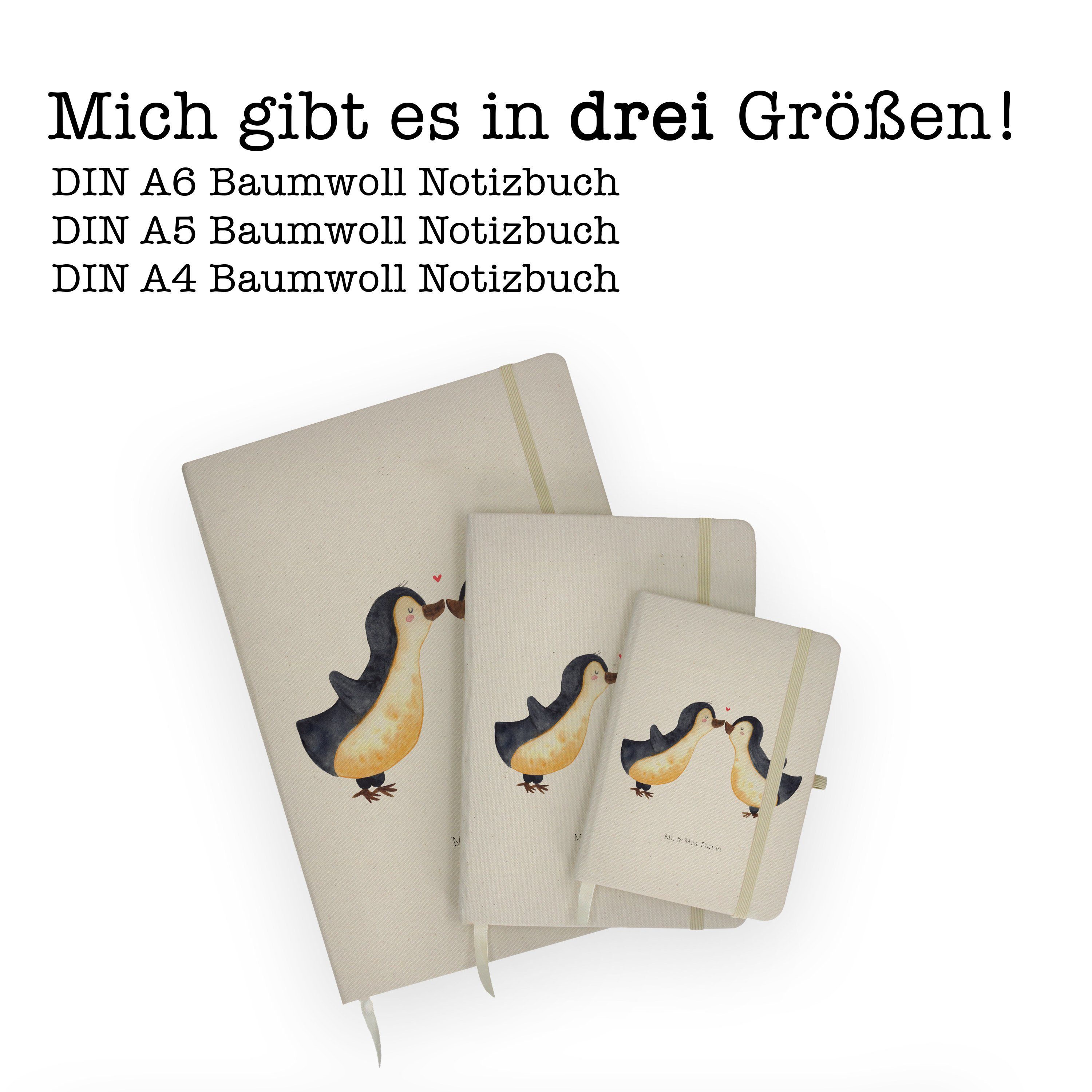 Mr. Notizheft, Notizbuch & Pinguin Mrs. - Adressbuch, Liebe Transparent Mr. & Mrs. Geschenk, Panda Notizb - Panda