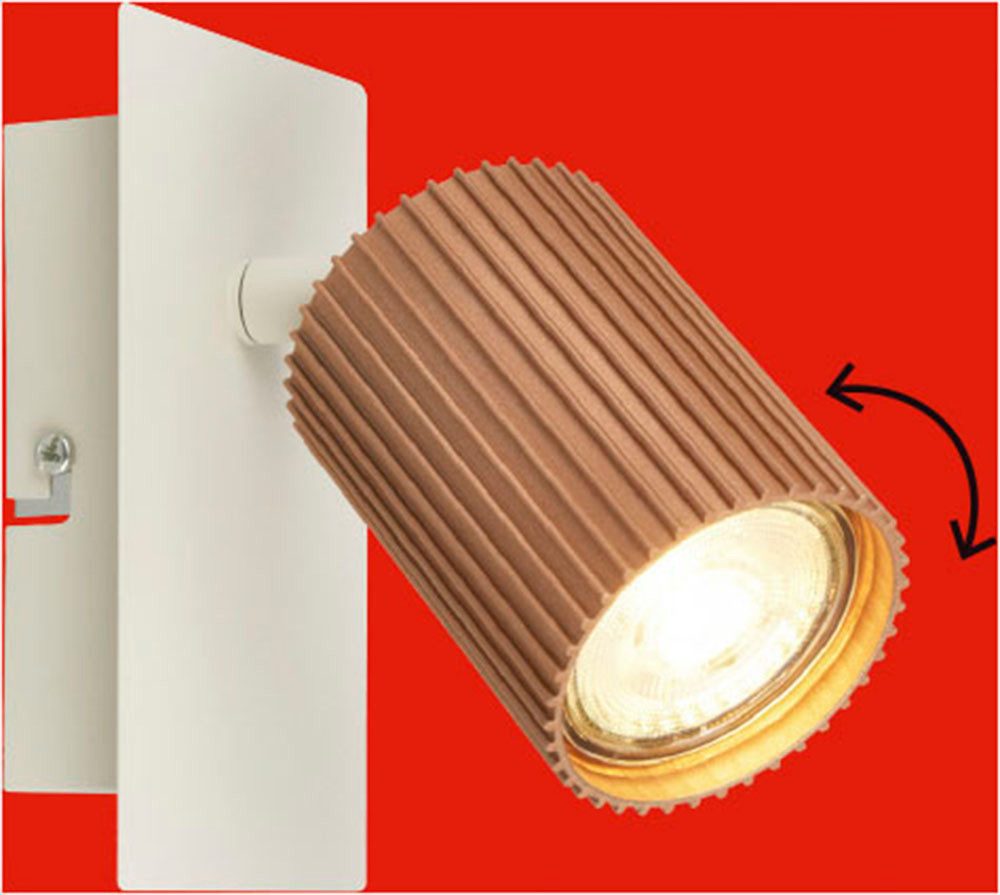 Briloner Leuchten LED Deckenspot IDA, ohne Leuchtmittel, 13x8x9 cm, Wohnzimmer, Schlafzimmer, Flur, Büro