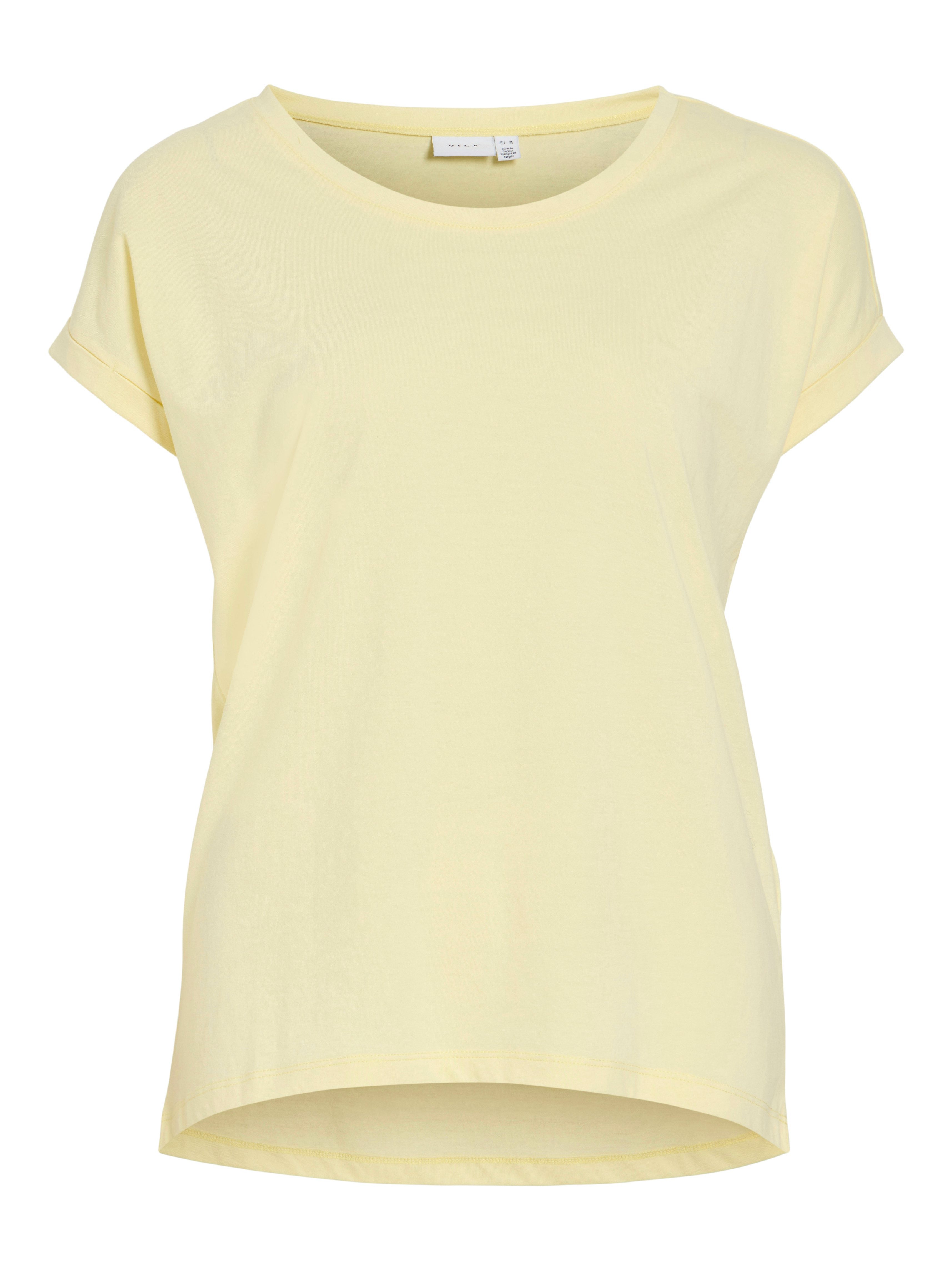 Vila Rundhalsshirt VIDREAMERS NEW PURE T-SHIRT/SU-NOOS Baumwollmischung, re günstig online kaufen
