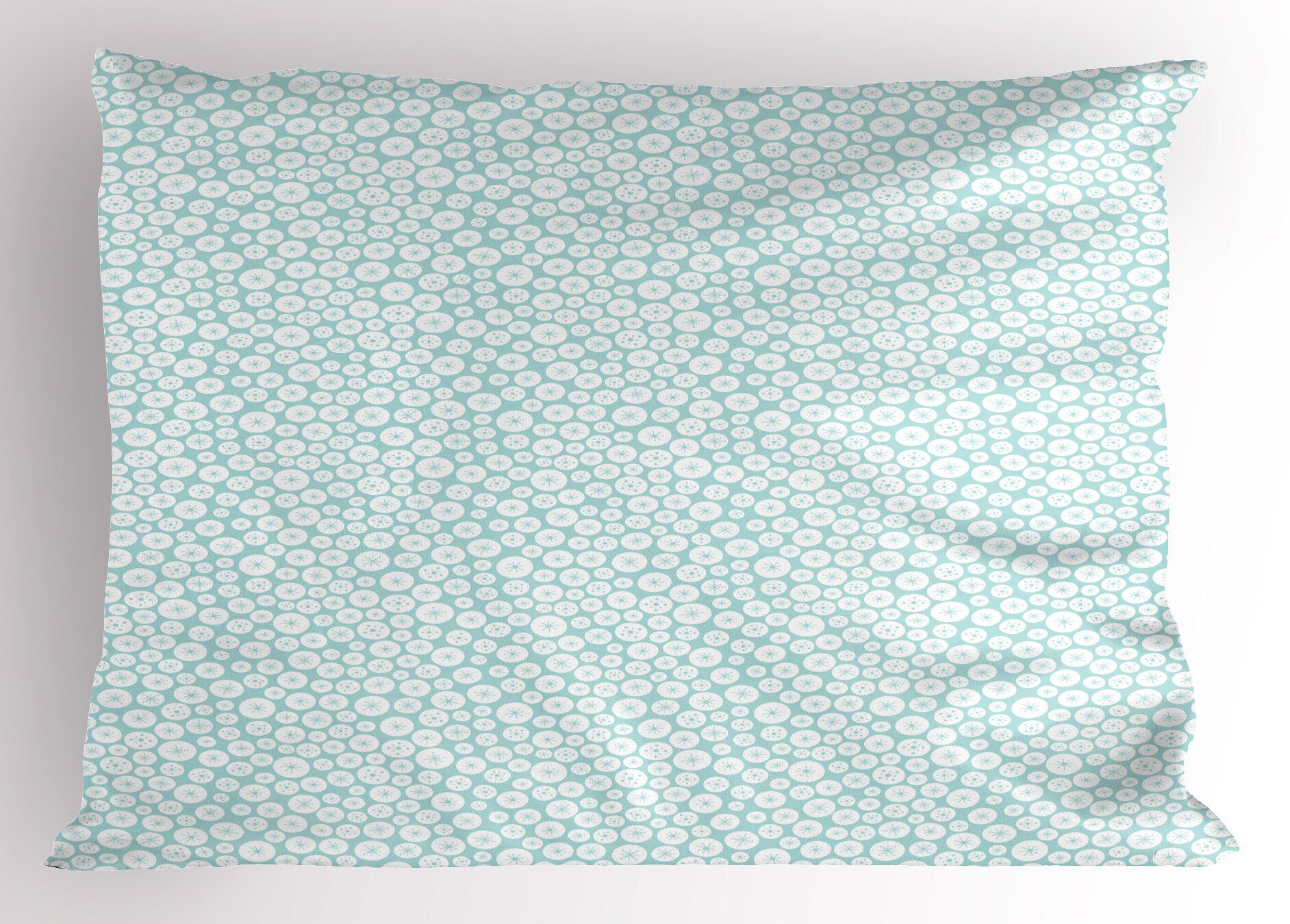 Dekorativer Circular Kissenbezüge Kopfkissenbezug, Dots Stück), Abstrakt Schneeflocken Gedruckter Size (1 Queen Abakuhaus