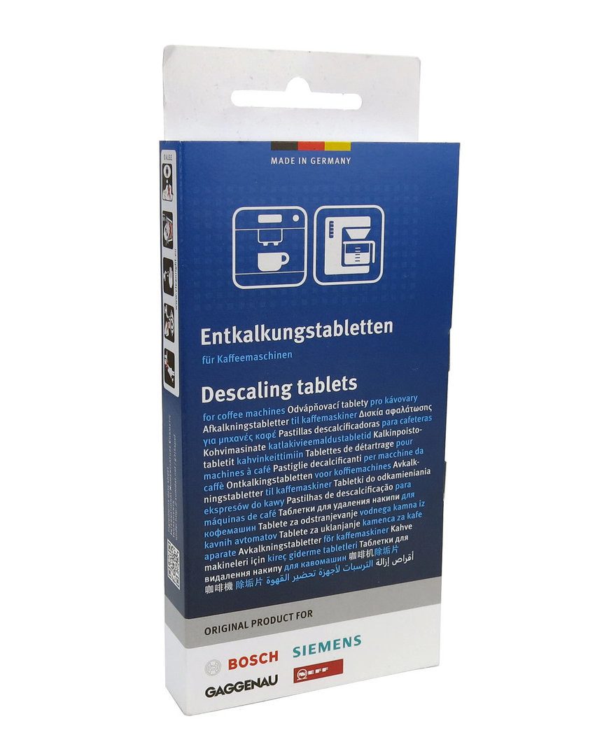 BOSCH Korbfilter, Siemens Gaggenau Neff Entkalkungstabletten 00311819 00311821
