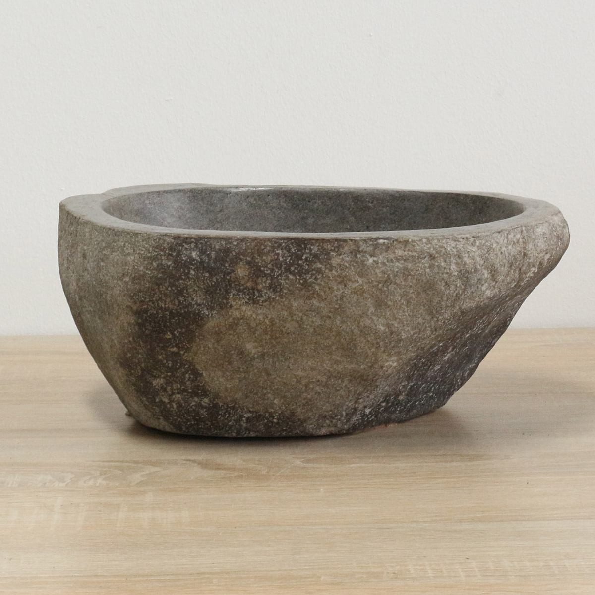 Oriental Galerie Waschbecken Premium Flussstein-Aufsatzwaschbecken 37 cm S1 (1-St). € 89,90