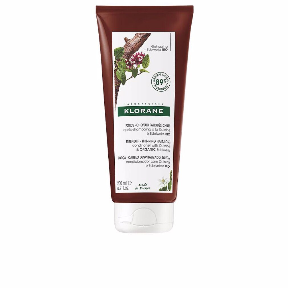 KLORANE Haarshampoo Chinin revitalisierende Spülung mit Chinin gegen Haarausfall