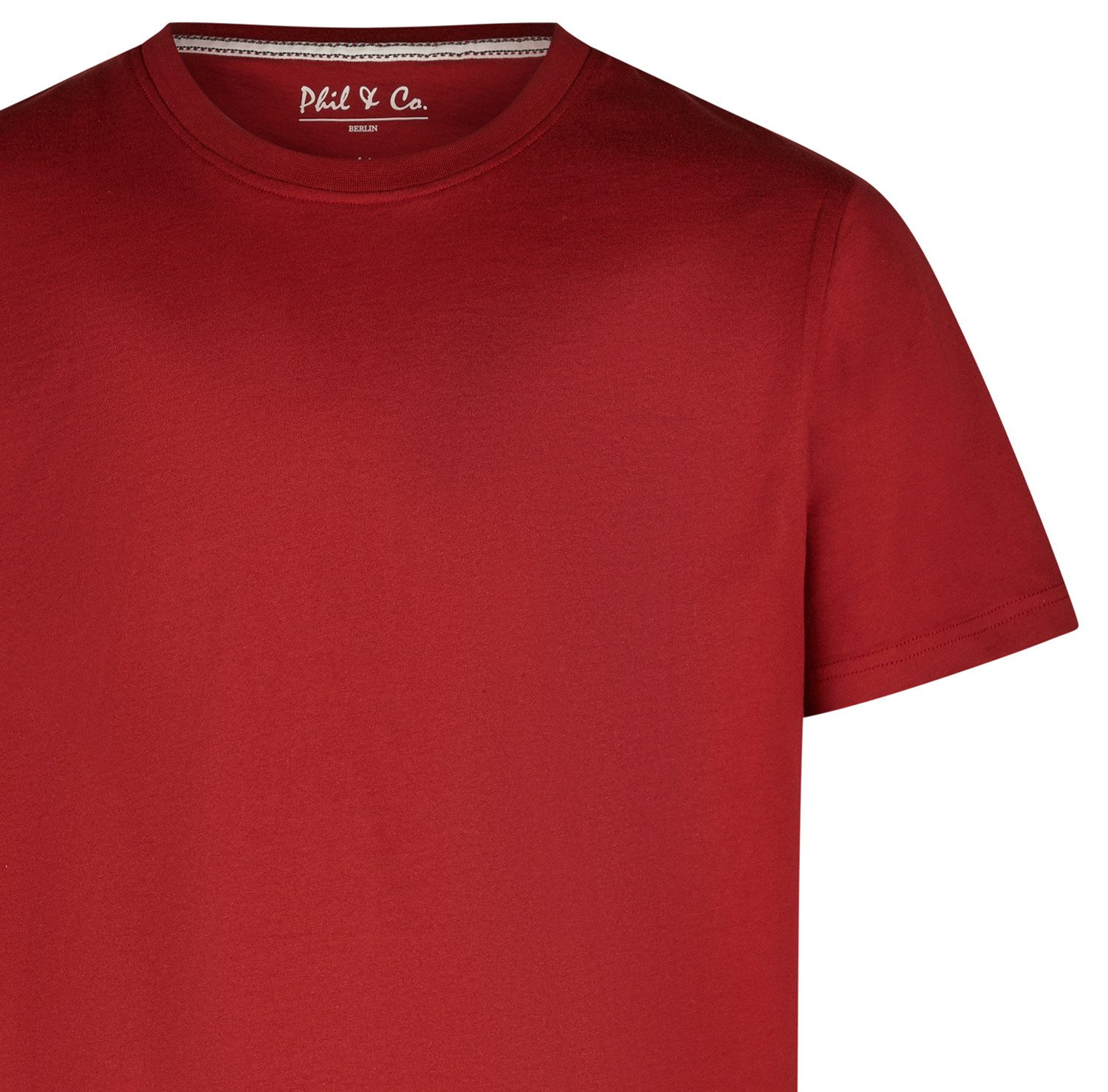 Phil & Co. Pyjamaoberteil Chill Factor (Packung, 1-tlg., 1-teilig) Herren Schlafanzugshirt Kurzarm Baumwolle T-Shirt