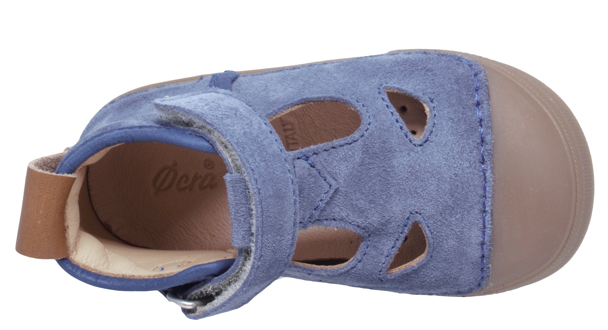 Ocra Sandalette Ocra Lauflernschuhe Sandalen Baby Leder Blau von 622 Klett