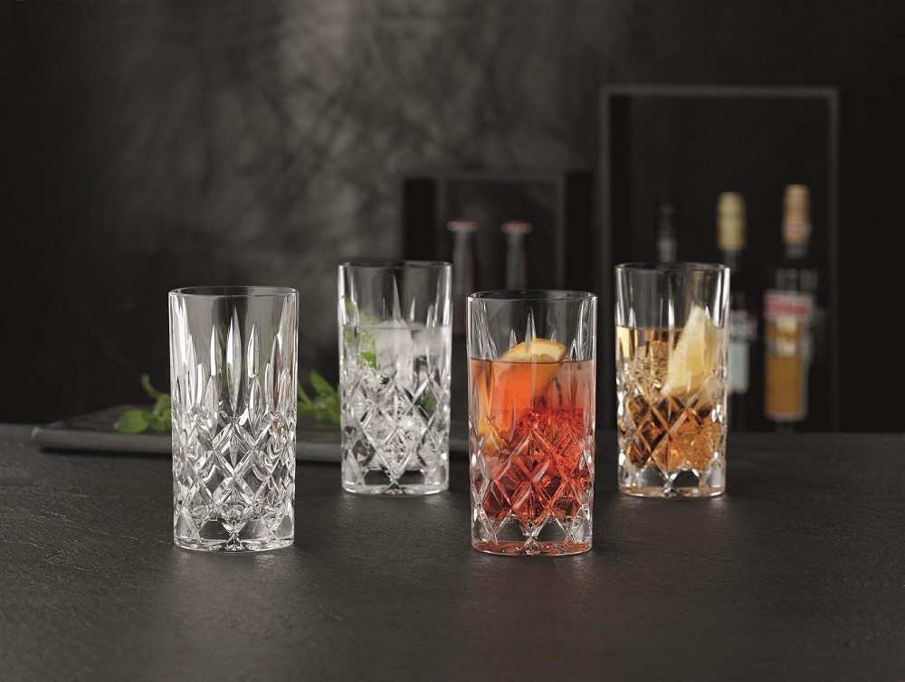 Nachtmann Longdrinkglas Nachtmann Nobelesse Set 4X Whiskybecher + 4X Longdrink Gläser, Kristallglas