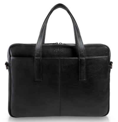 PURE Leather Studio Aktentasche Laptoptasche CAPELLA, Businesstasche Echtleder Schultertasche Umhängetasche Ledertasche