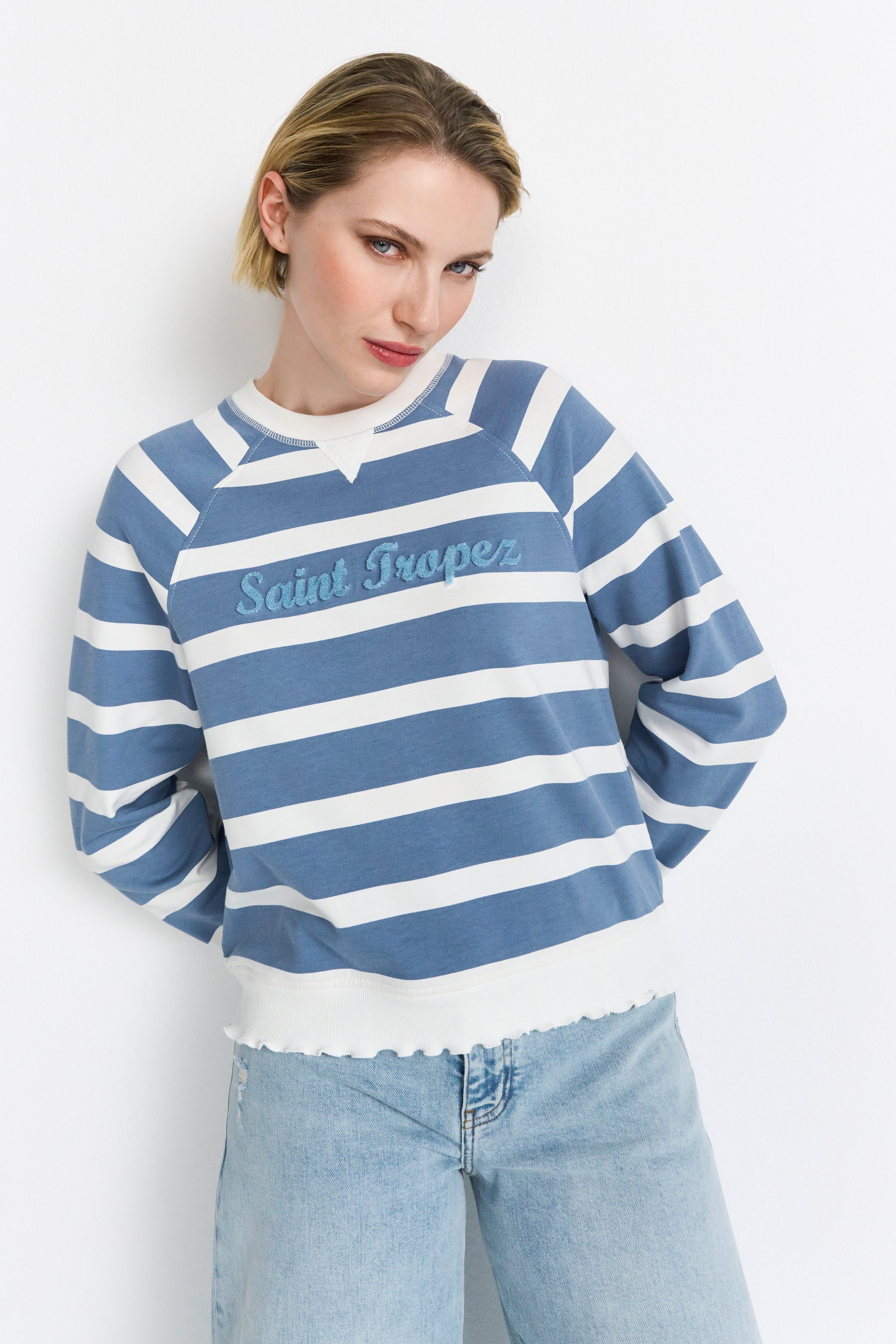 RICHROYAL Sweater Mit Rundhalsausschnitt günstig online kaufen