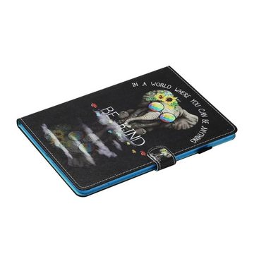Wigento Tablet-Hülle Für Samsung Galaxy Tab A7 Lite 2021 8.7 Motiv 18 Tablet Tasche Kunst Leder Hülle Etuis