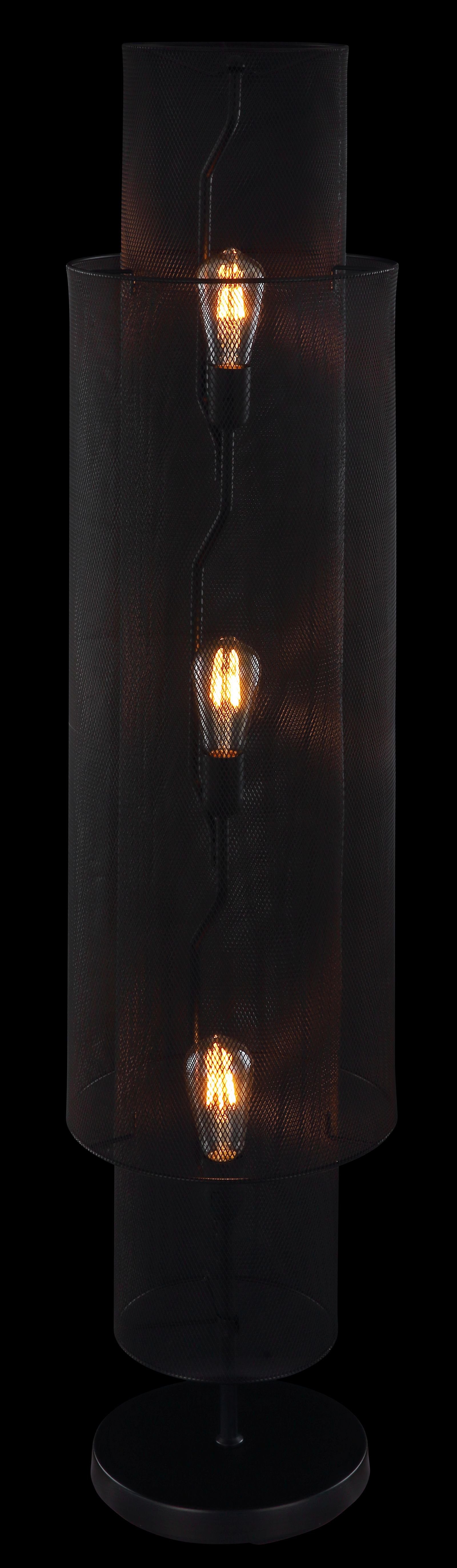Stehlampe Stehlampe LEUCHTEN Schwarz Stehleuchte Globo GLOBO GLOBO Wohnzimmer 3 Flammig Industrie