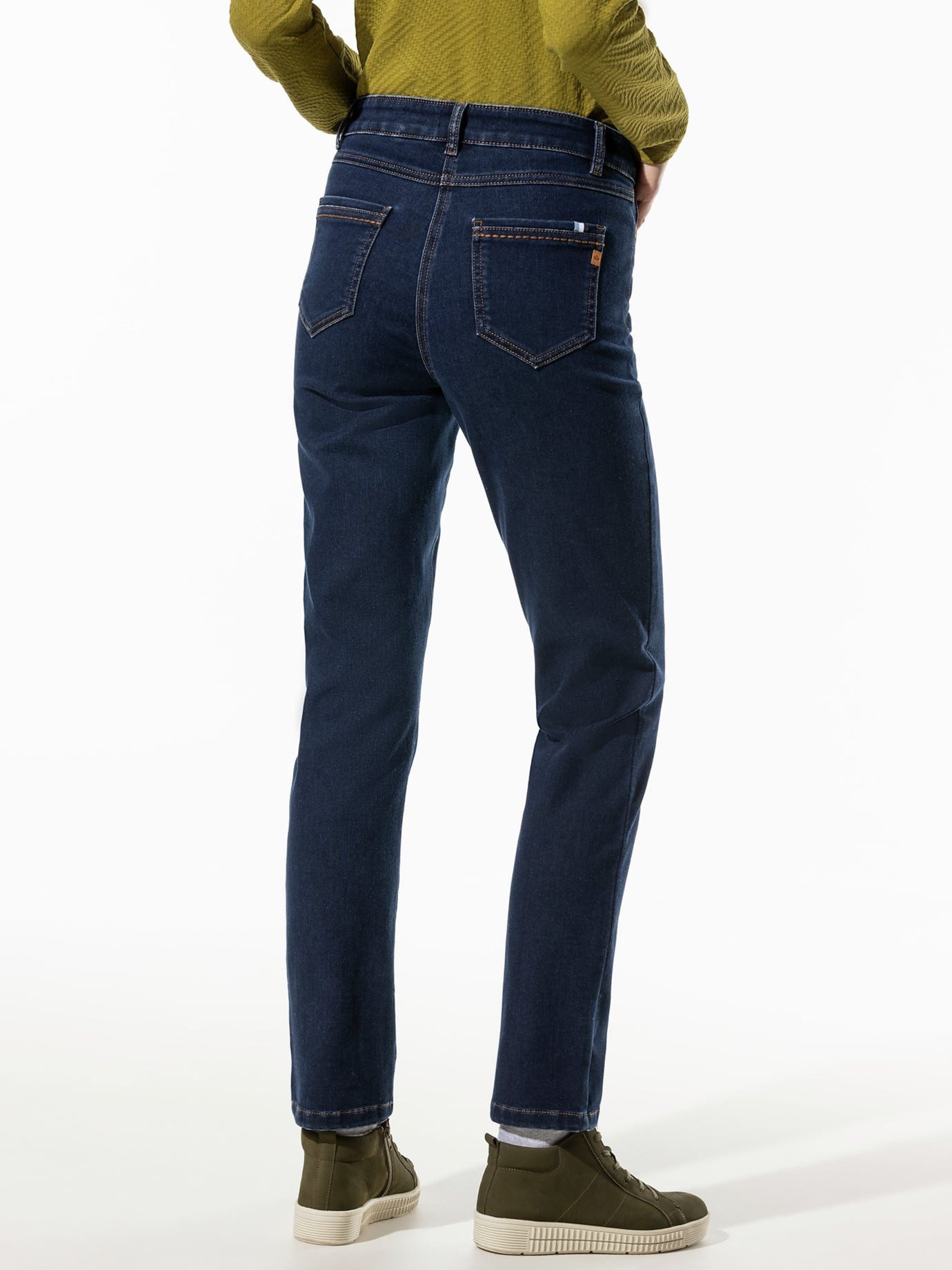 Walbusch Regular-fit-Jeans Damen Alaska-Jeans Thermolite Stretch Regular Fit Doppelt wärmend, weiches Innenfutter, Comfort-Bund, Winterhose