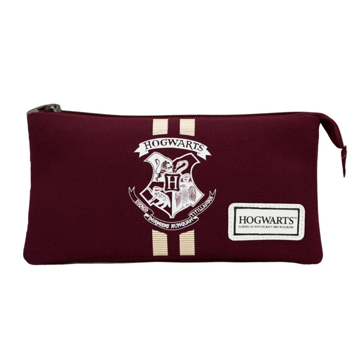 Harry Potter Federmäppchen Student Burgunderrot Triple Pencil Case Schule