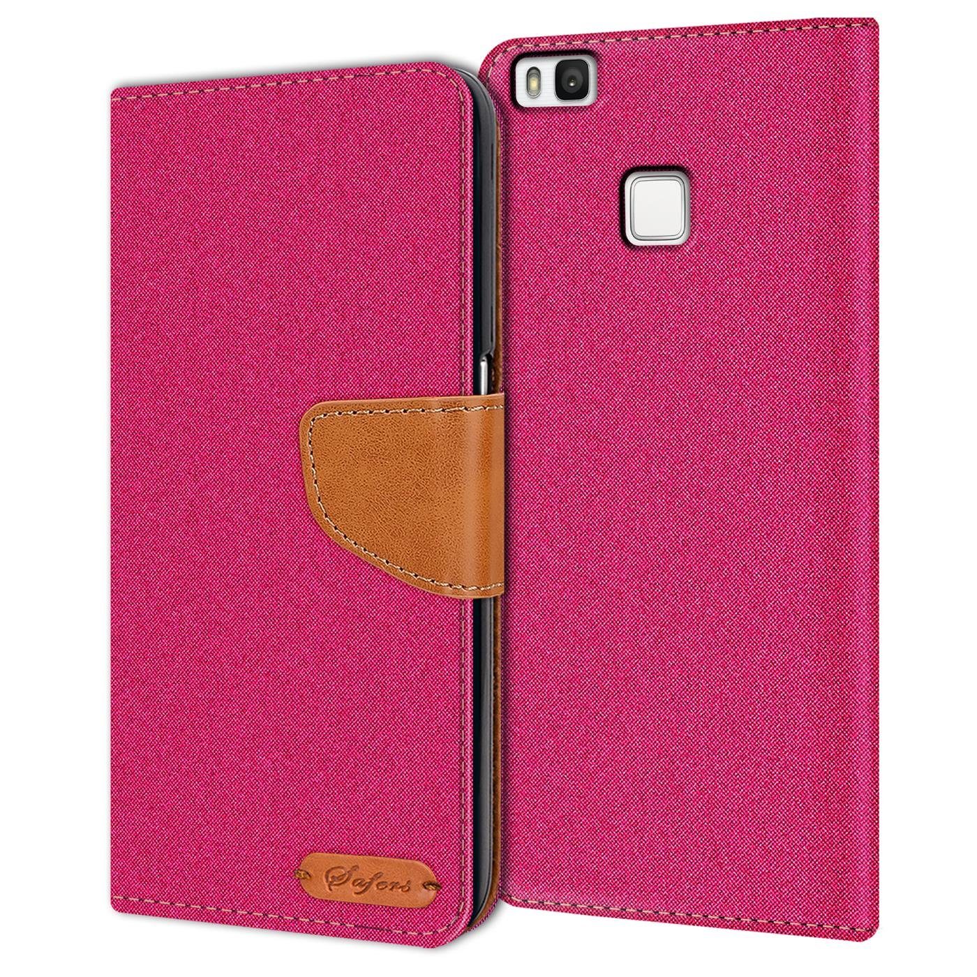 CoolGadget Handyhülle Flip Case Wallet Cover Book Tasche für Huawei P9 Lite 5,2 Zoll, Handy Tasche mit Kartenfach Book Schutzhülle