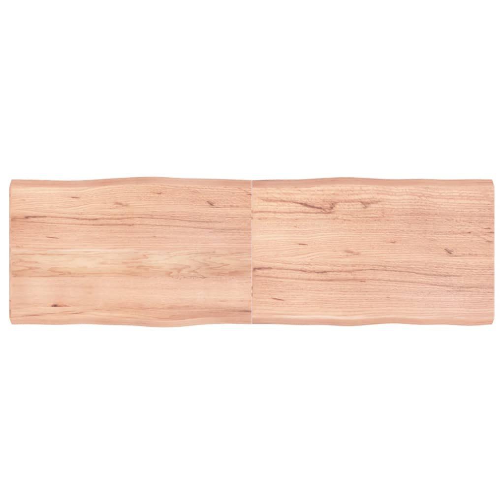 furnicato Tischplatte 160x50x(2-6) cm Massivholz Behandelt Baumkante (1 St)