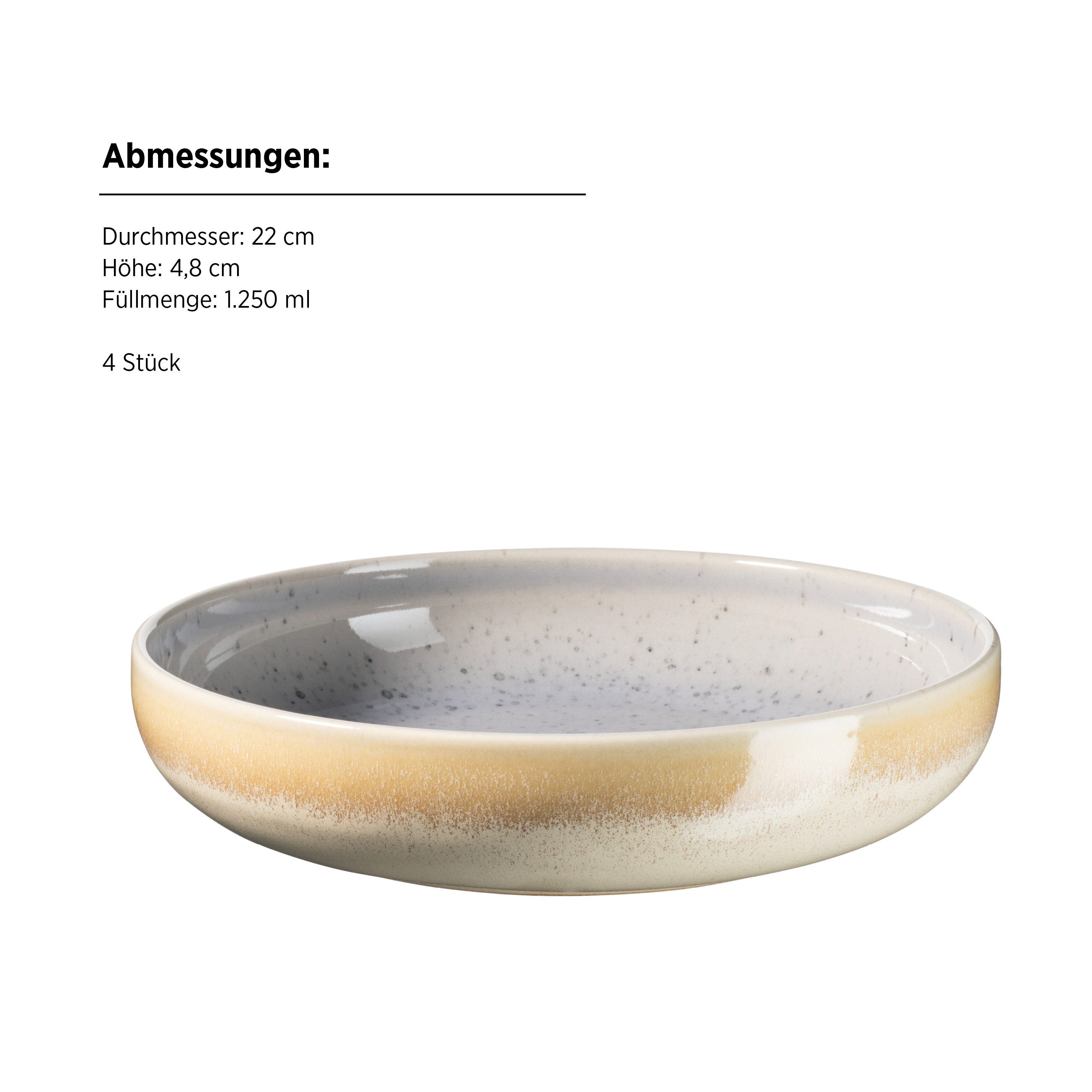 MÄSER Tafelservice Candy (8-tlg), 4 Personen, Steinzeug