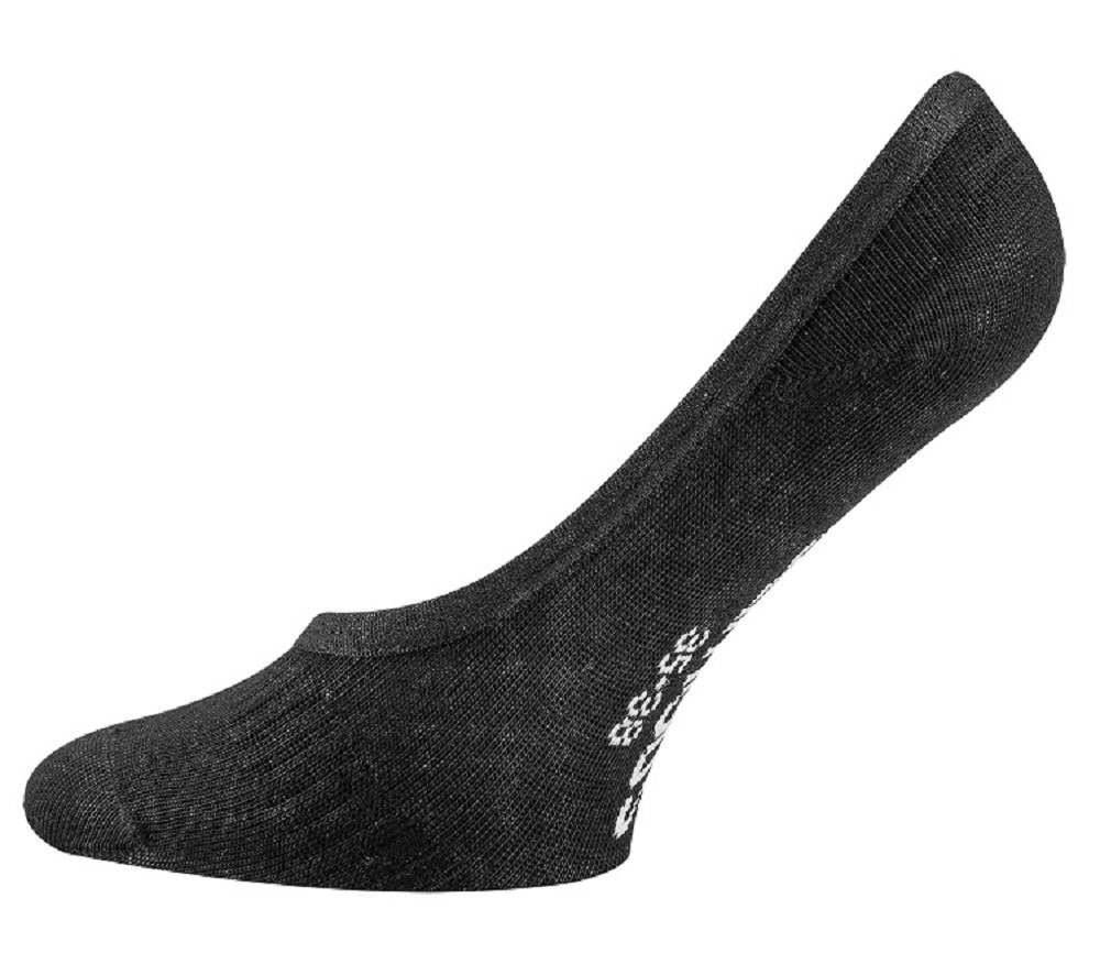 ANTI-LOCH-GARANTIE 6 Unisex Sneakersocken Schwarz mit Footies, TippTexx Paar Füßlinge Bambus 24