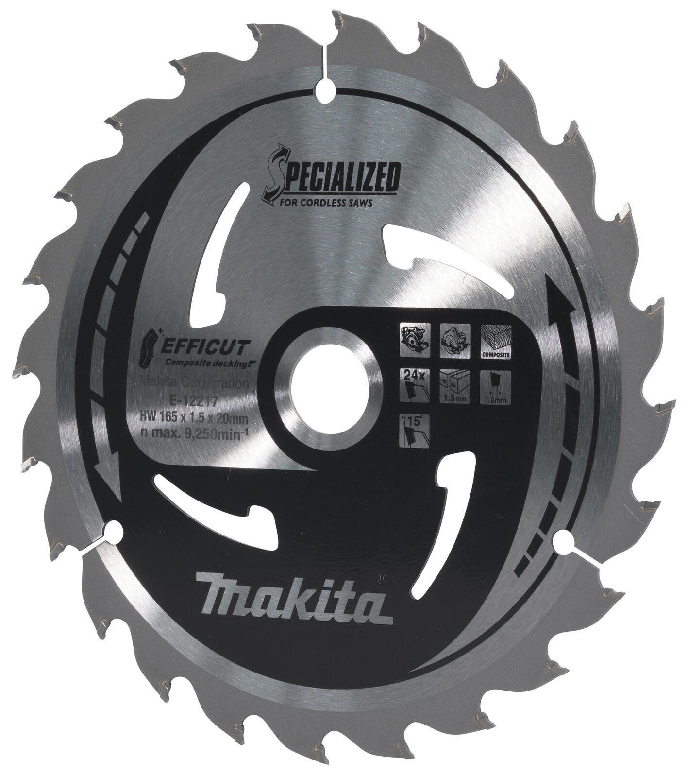 Makita Sägeblatt makita EFFICUT Sägeb165x20x24Z