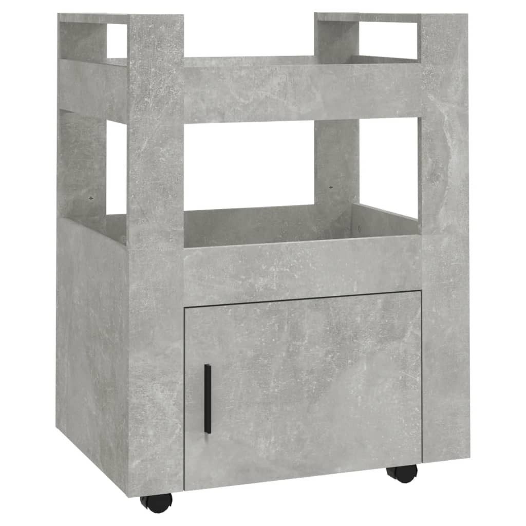 vidaXL Küchenwagen NA Küchenwagen Betongrau 60x45x80 cm Spanplatte