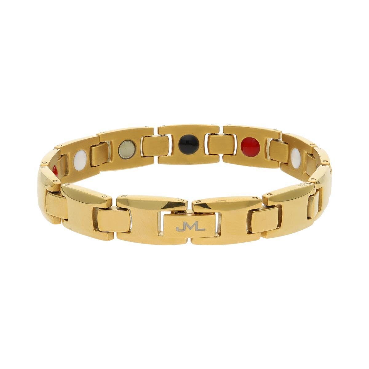 JuwelmaLux Armband JuwelmaLux Magnetarmband Titan vergoldet JL49-03-0015 21 cm (kein Set, 1-tlg., kein Set)