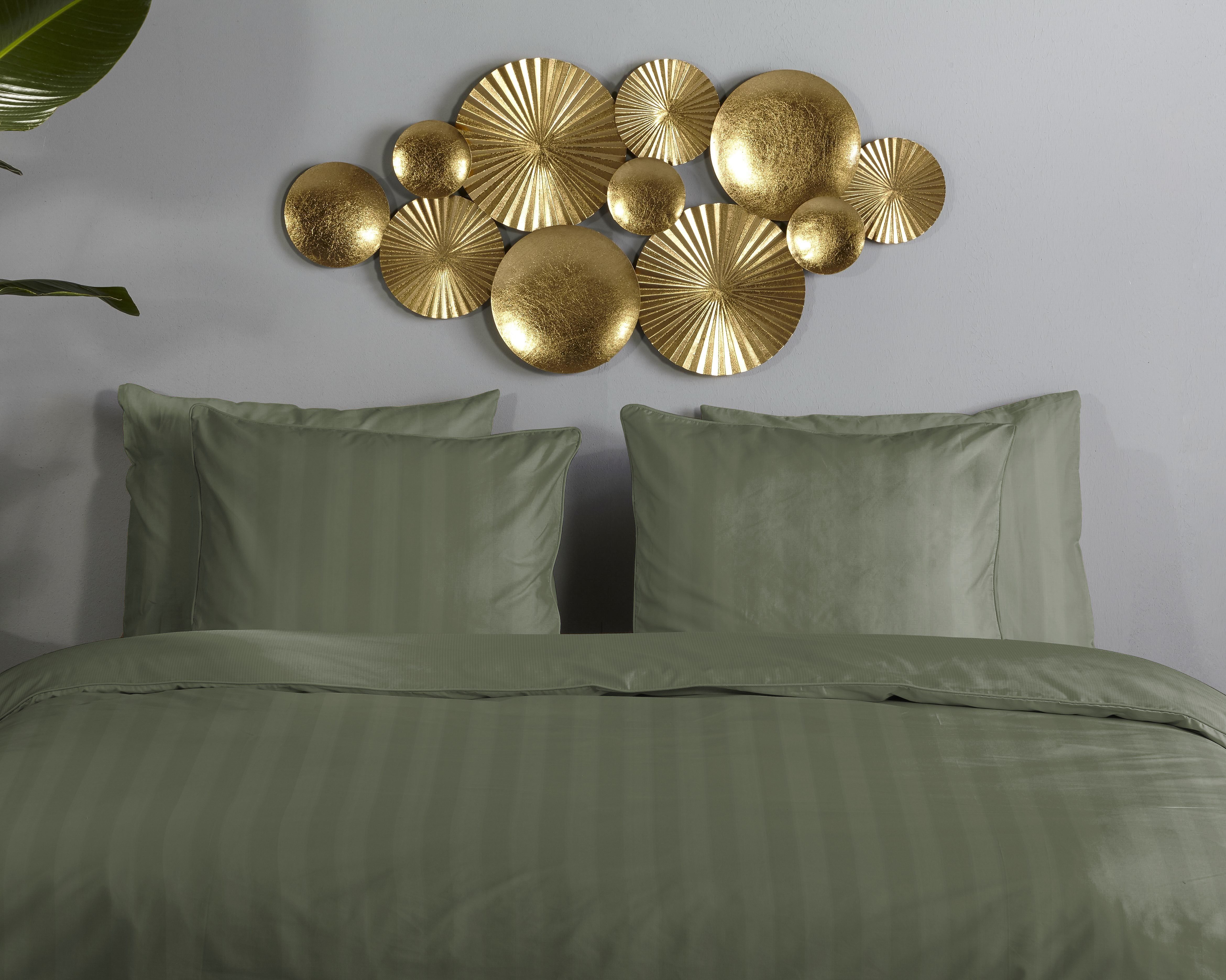Descanso Kissenbezüge Hotel Sevilla, (1 Stück), Baumwolle, Mako-Satin, 1 Stück, Luxe, Streifen, uni