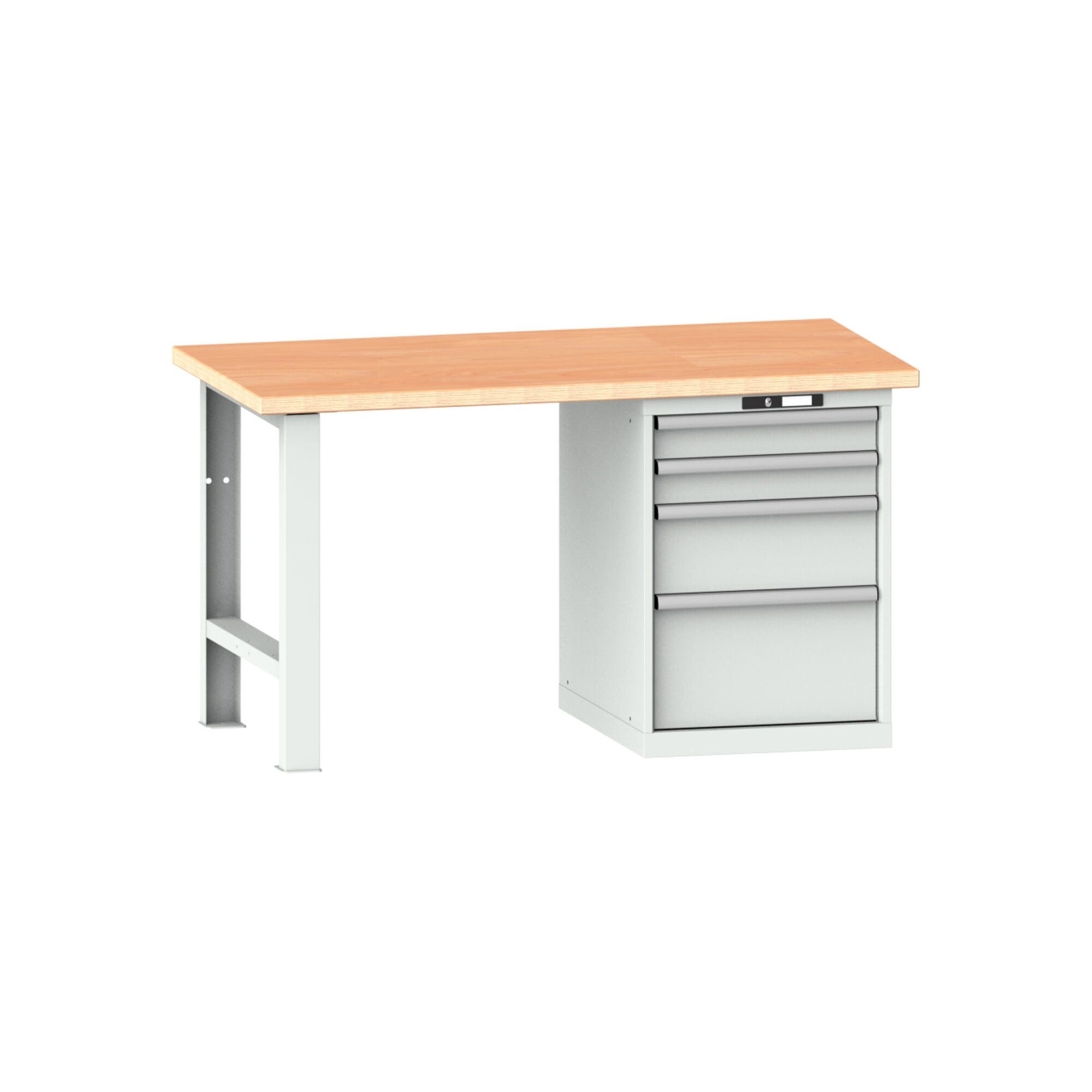 LISTA Werkbank Lista Werkbank 27x36E (BxTxH) 2000x750x840mm Multiplex KEY Lock R7035