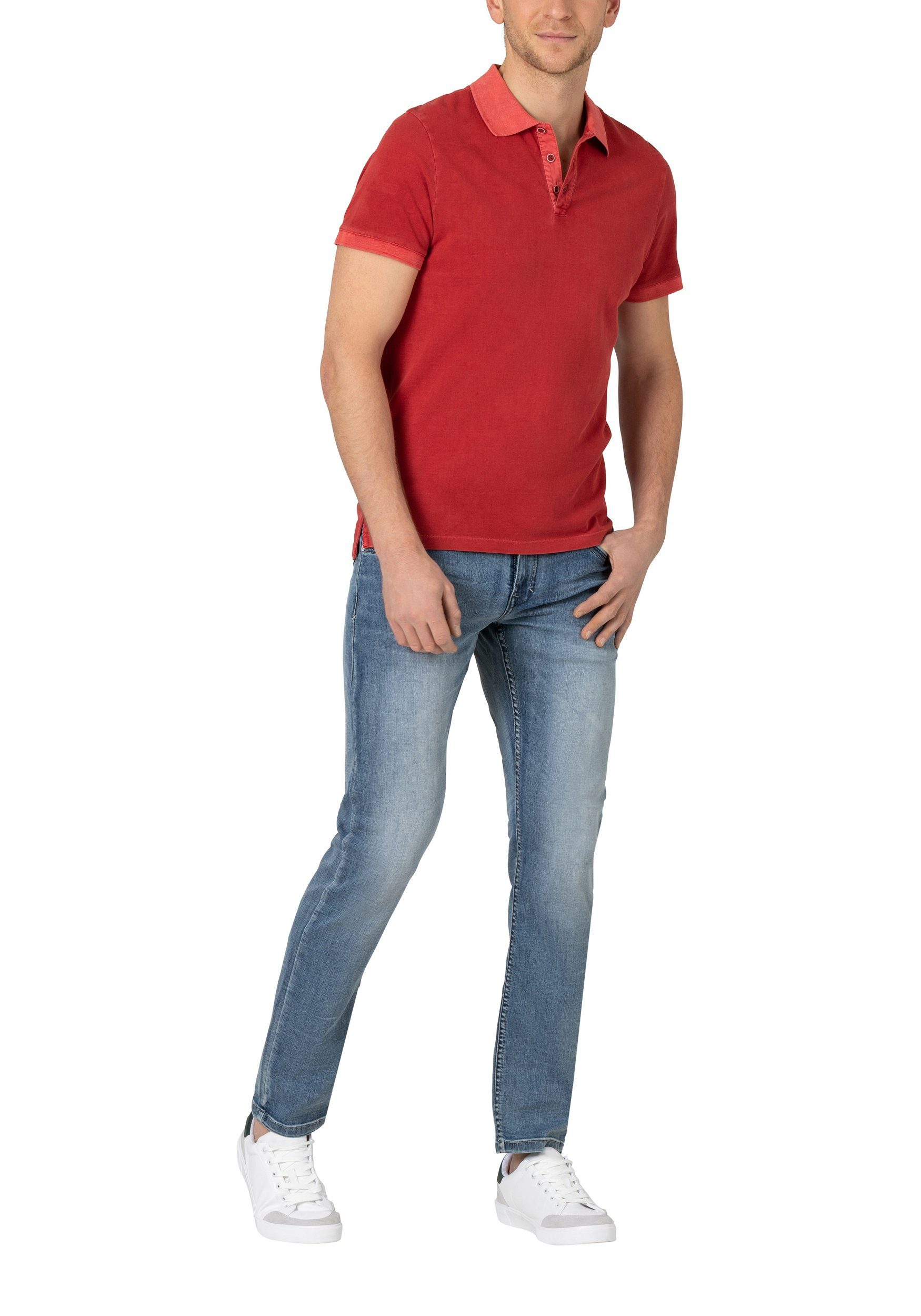 5-Pocket Jeans Regular Hose Regular-fit-Jeans 6596 Reißverschluss in Denim Blau-2 Pants TIMEZONE