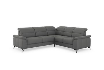 sit&more Ecksofa Sinatra L-Form, optional mit Kopfteilverstellung und Armteilfunktion