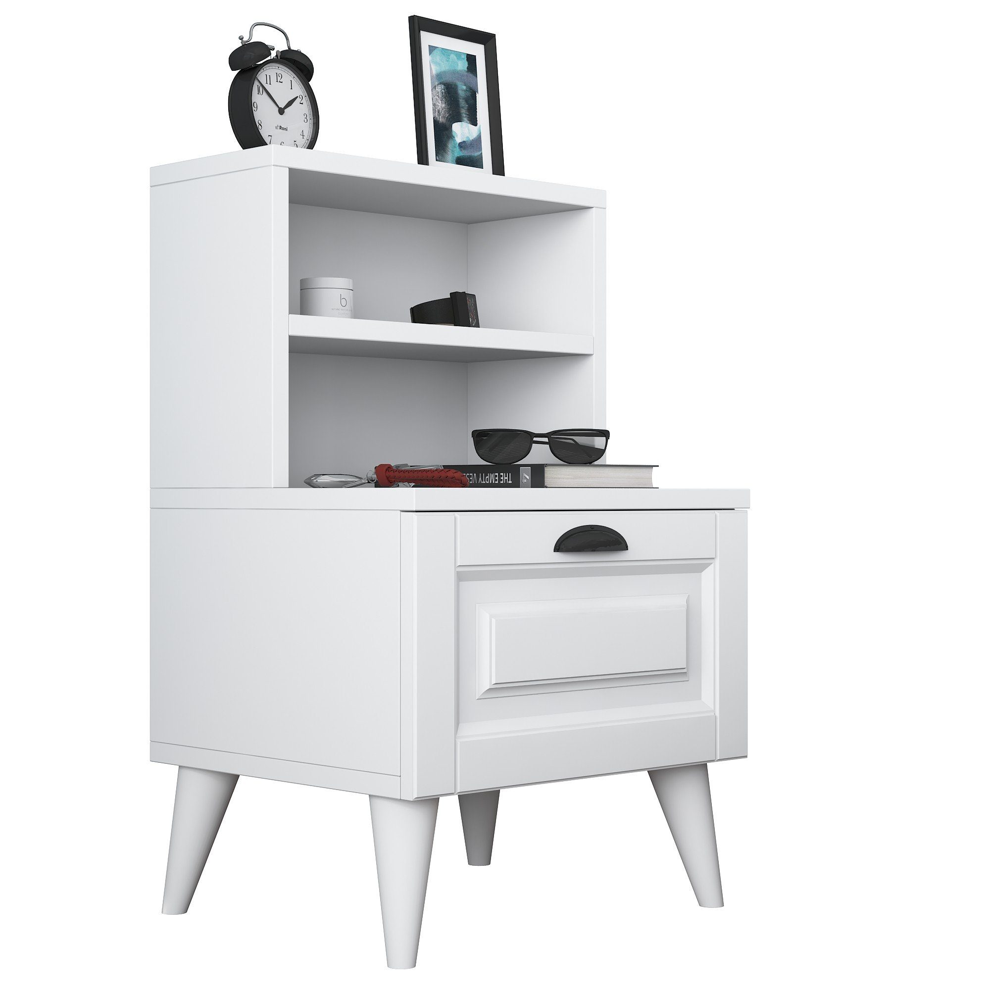 Skye Decor Nachtkonsole 100% MELAMINE COATED PARTICLE BOARD, 74,4 cm x 40 cm x 45 cm N5310