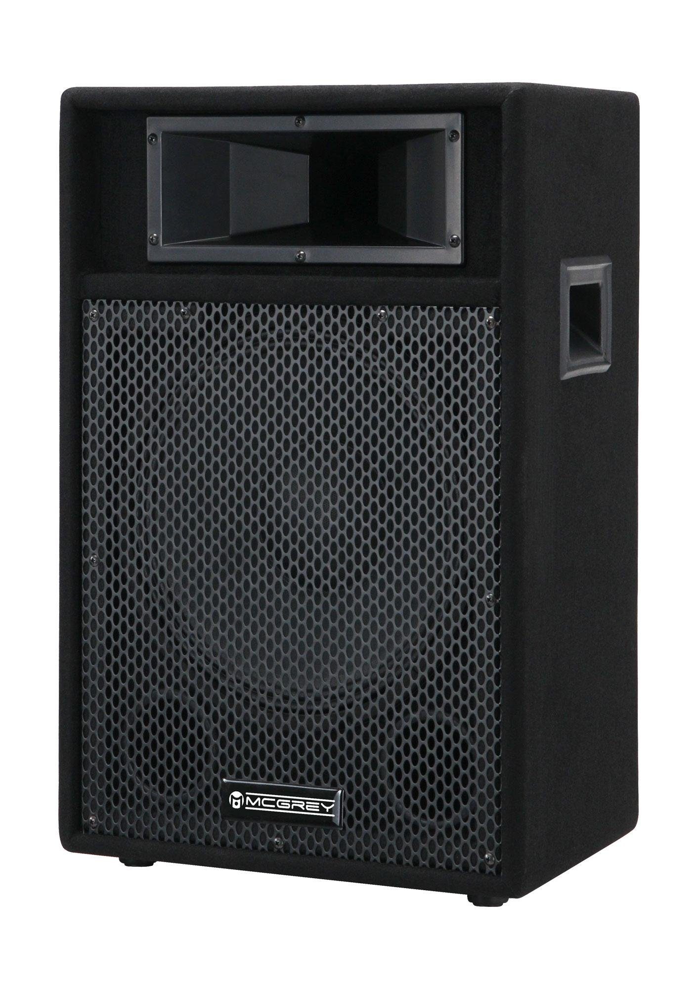 PA 12" (N/A, 2" PA-112 - 75 Trapezform 12/2 McGrey W, passive Piezo-Hochtöner) Box und Party-Lautsprecher Speaker DJ 2-Wege