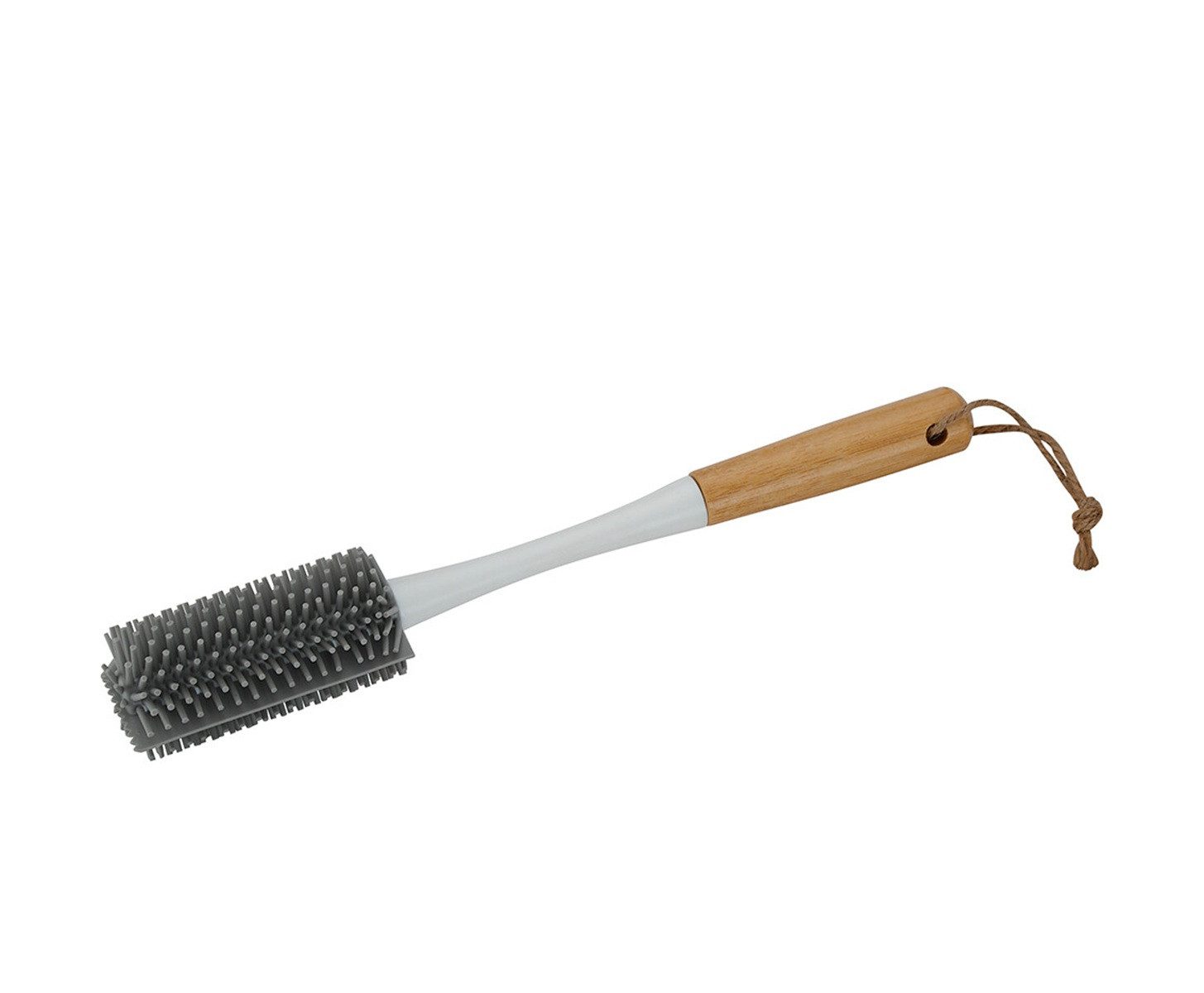Michelino Reinigungsbürste Flaschenbürste mit Silikonborsten & Bambusgriff - 30 cm, (1-tlg)
