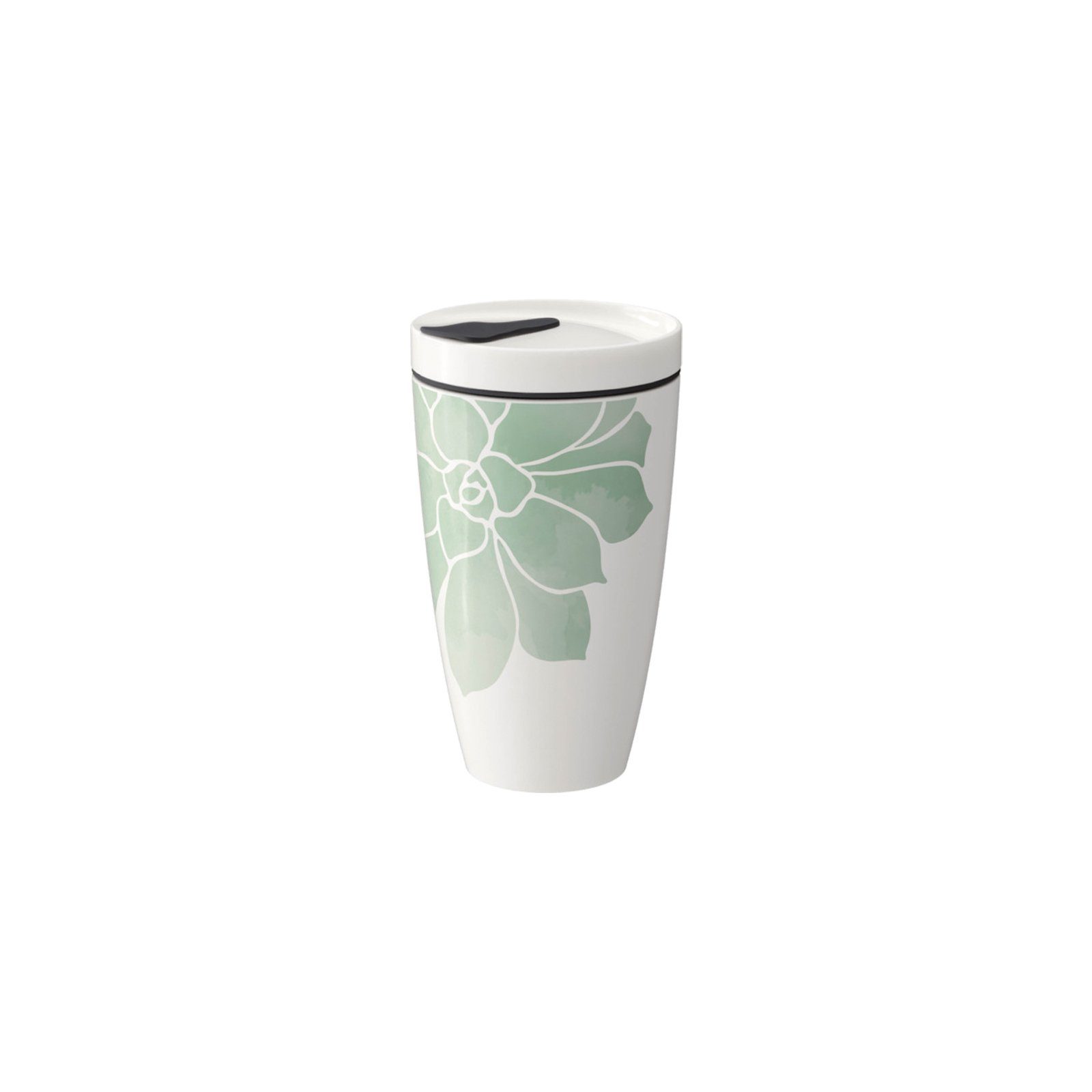like. by Villeroy & Boch Thermobecher Coffee To Go Kaffeebecher M 350 ml, Porzellan