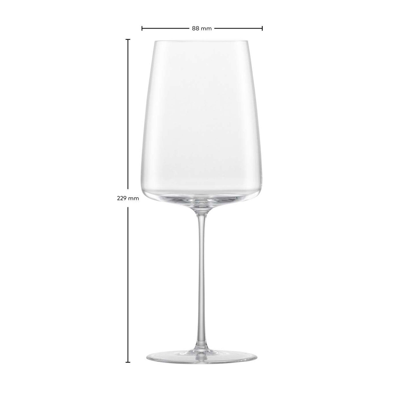 Zwiesel Glas Weinglas Simplify Weingläser 555 ml 2er Set, 2-tlg., Glas