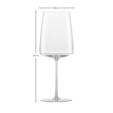 Zwiesel Glas Weinglas Simplify Weingläser 555 ml 2er Set, Glas