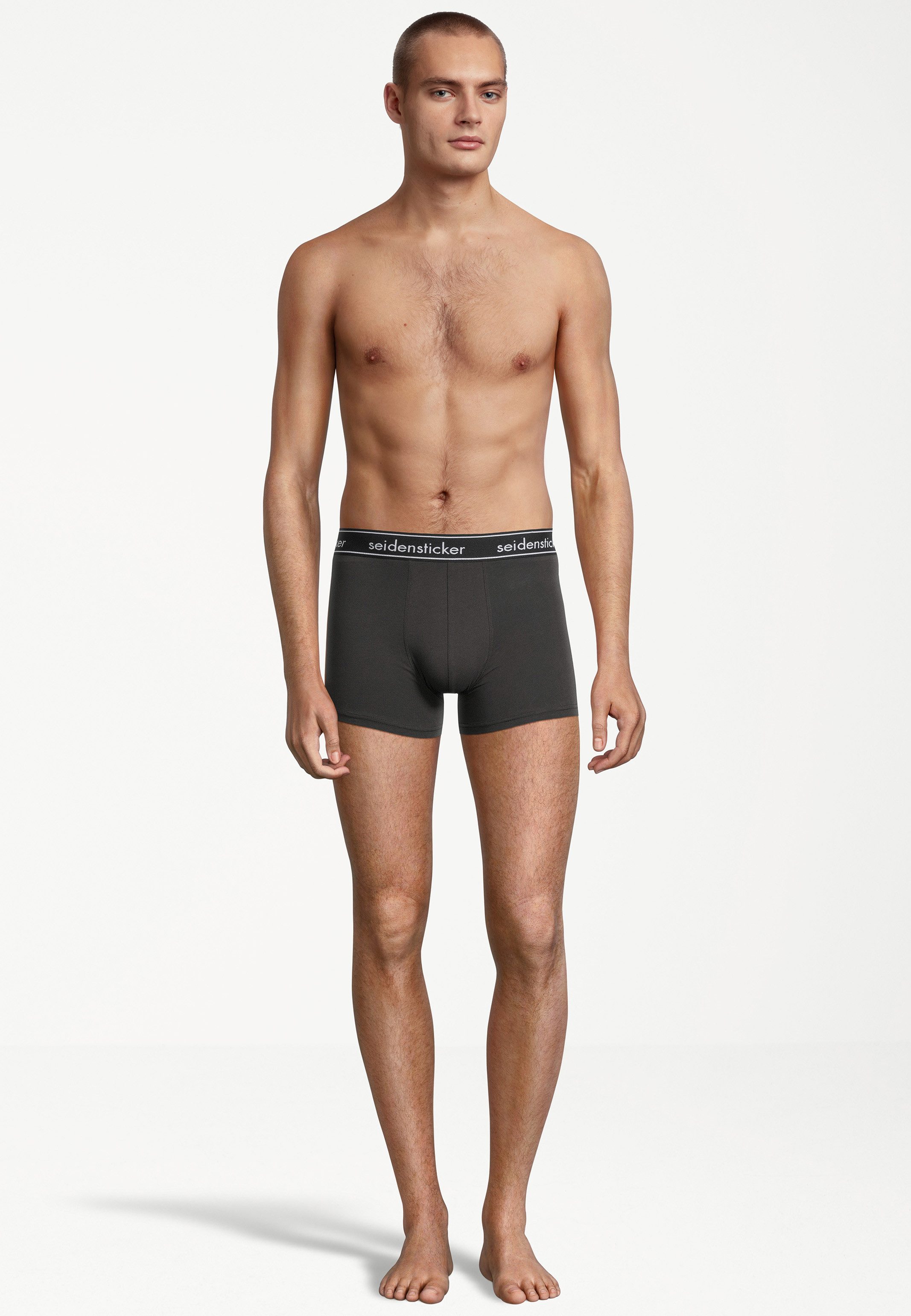 seidensticker Retro Boxer 3er Pack Cotton Flex (Spar-Set, 3-St) Long Short / Pant - Baumwolle - ohne Eingriff - Atmungsaktiv
