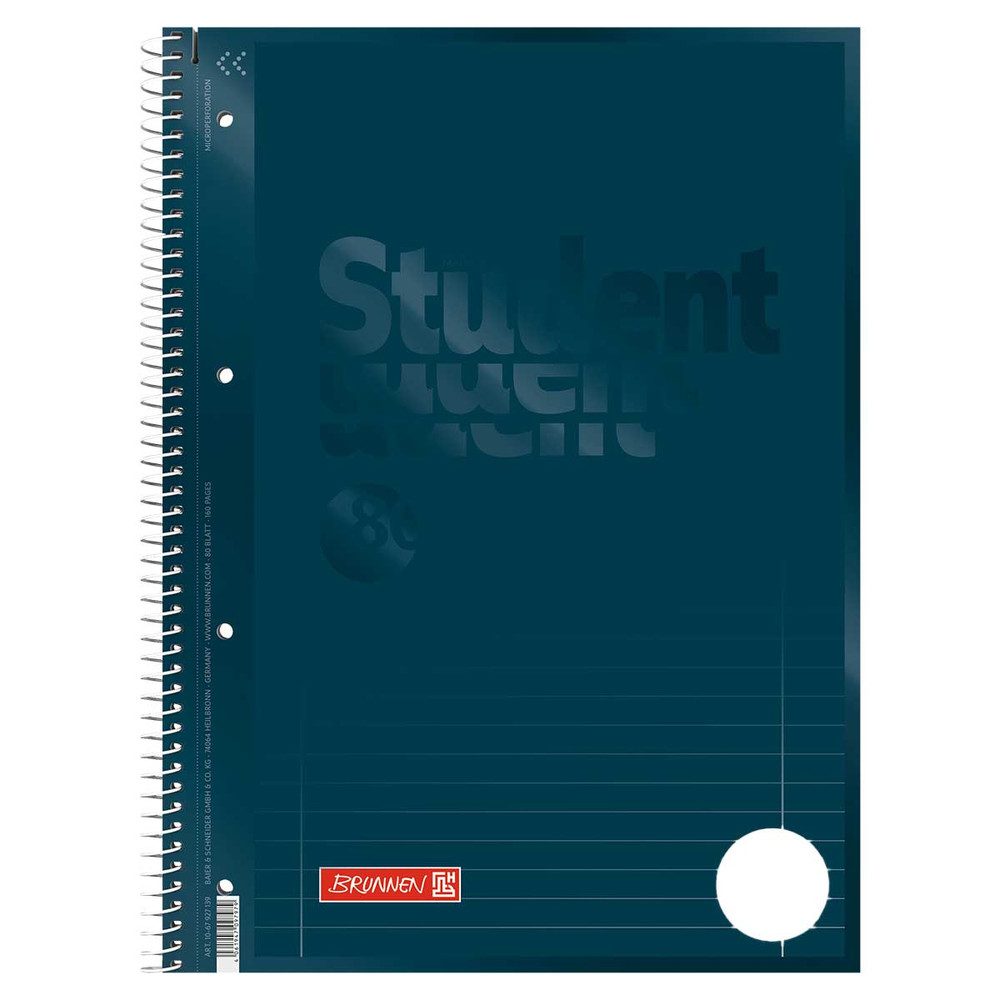 Schulheft Premium Collegeblock A4 - Lineatur 27 - denim