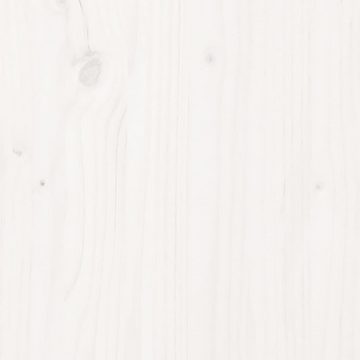 furnicato Couchtisch Weiß Ø 40x60 cm Massivholz Kiefer