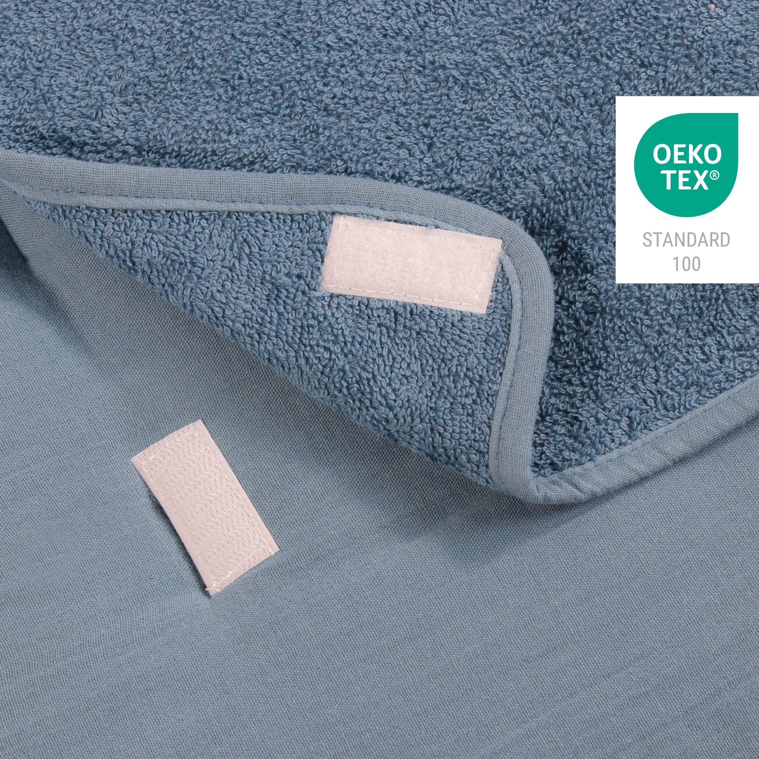 Puckdaddy GmbH Wickelauflage Astrid - Petrol 42x76cm für Wickelbrett (1x Wickelauflage)