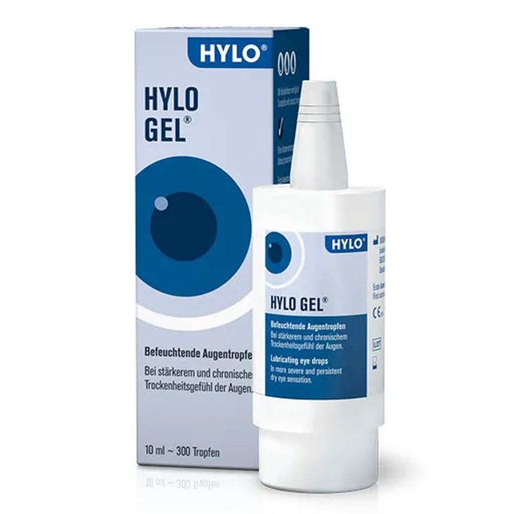URSAPHARM Arzneimittel GmbH Augentropfen HYLO-GEL Augentropfen 10 ml, Langanhaltende Befeuchtung für chronisch trockene Augen